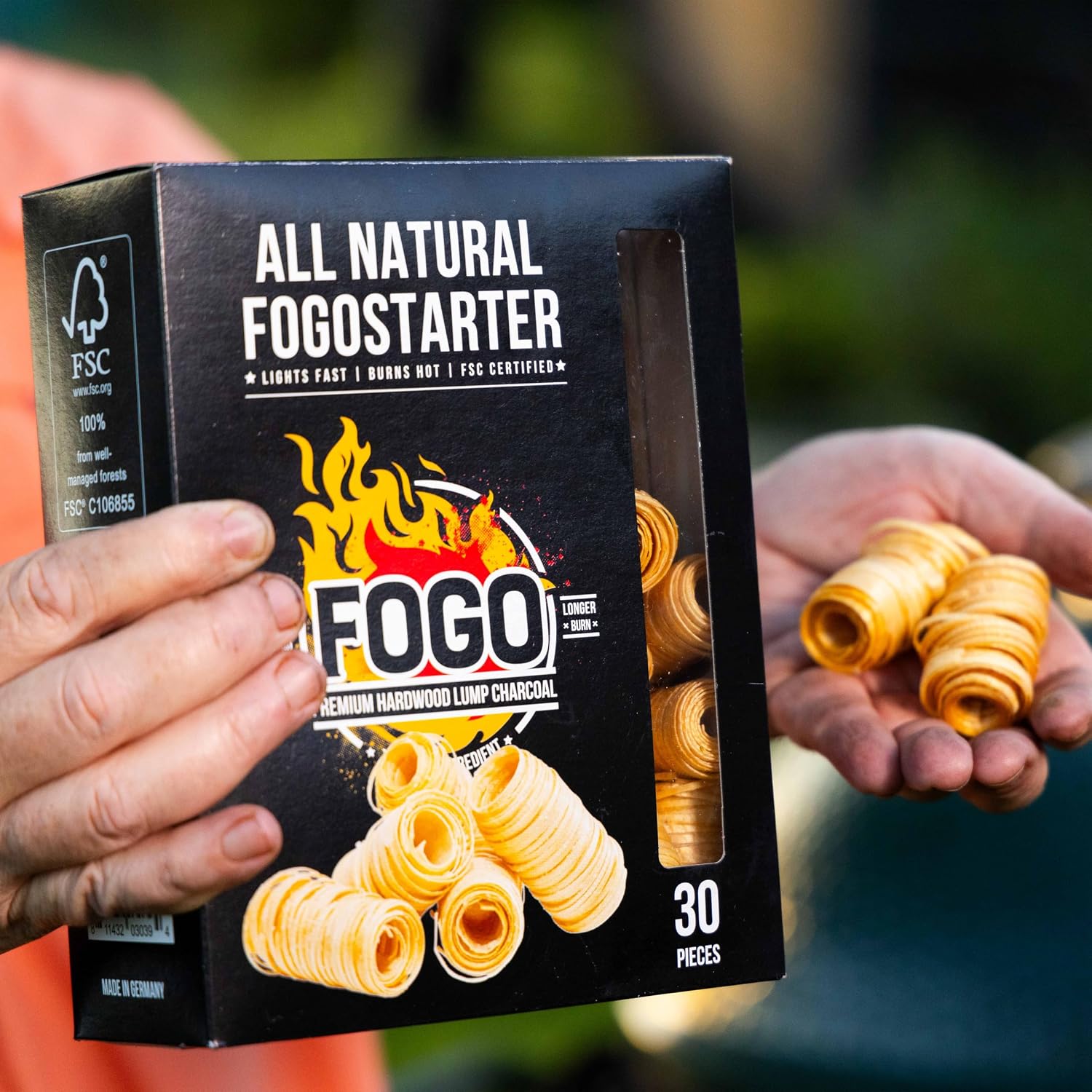 FOGO Super Premium Hardwood Lump Charcoal, Natural, Large Sized Lump Charcoal for Grilling and Smoking, Restaurant Quality, 35 Pound Bag