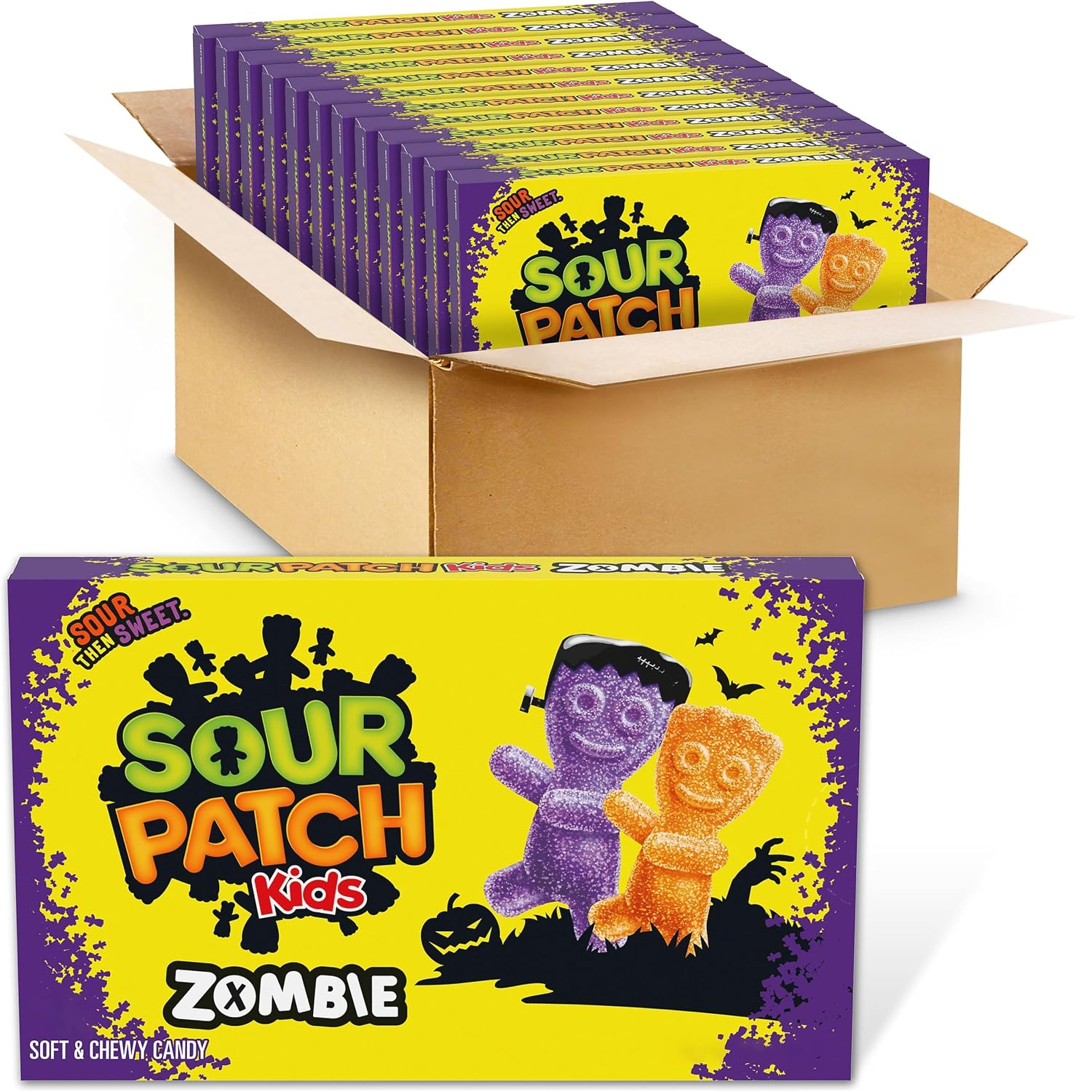 SOUR PATCH KIDS & SWEDISH FISH Soft & Chewy Gummy Candy Variety Pack, 15 ct