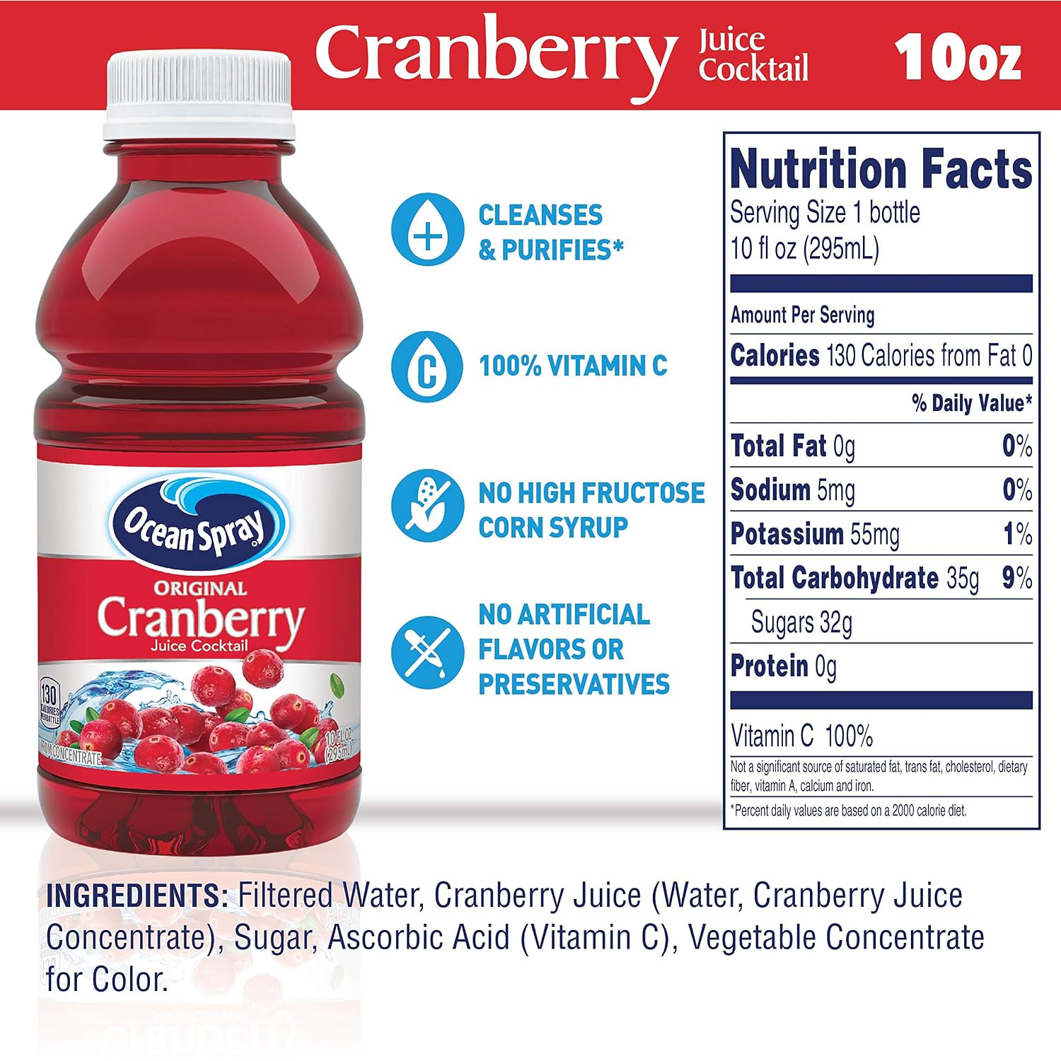 Ocean Spray® Cran-Raspberry® Cranberry Raspberry Juice Drink, 101.4 Fl Oz Bottle