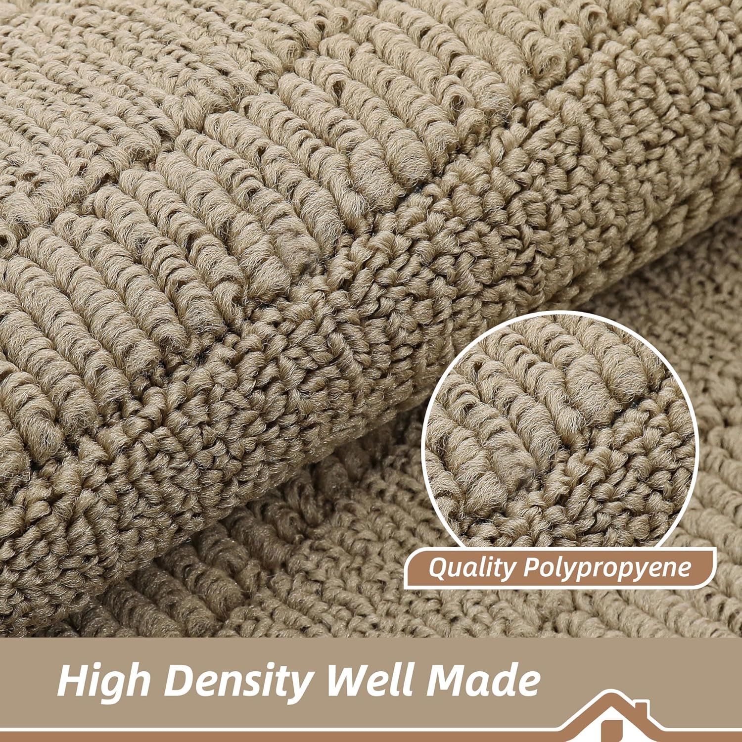 BEQHAUSE 30x18 Inch Kitchen Rugs Non Slip Washable Kitchen Sink Rug, Green
