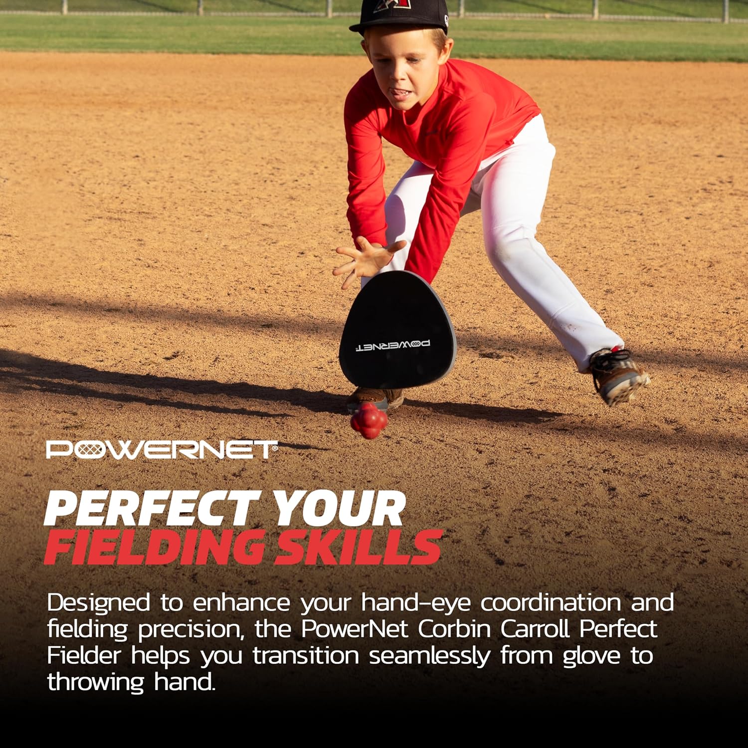 PowerNet Perfect Fielder, Soft Hands Softball & Baseball Training Equipment