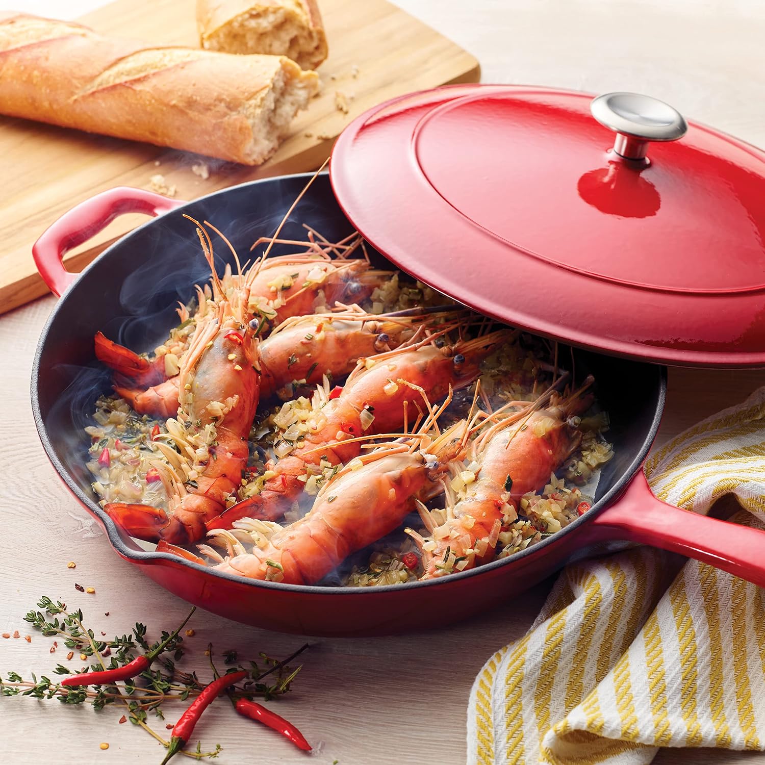 Tramontina Bestow Enameled Cast Iron 10-Inch Skillet, Blue | Perfect Pan for Frying, Searing, and Oven-to-Table Cooking