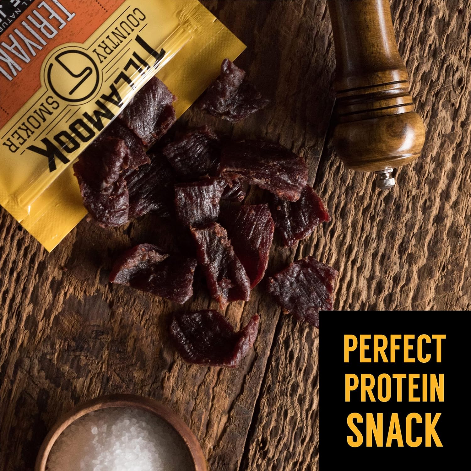 Tillamook Country Smoker Real Hardwood Smoked Beef Jerky, Teriyaki, 10 Ounce
