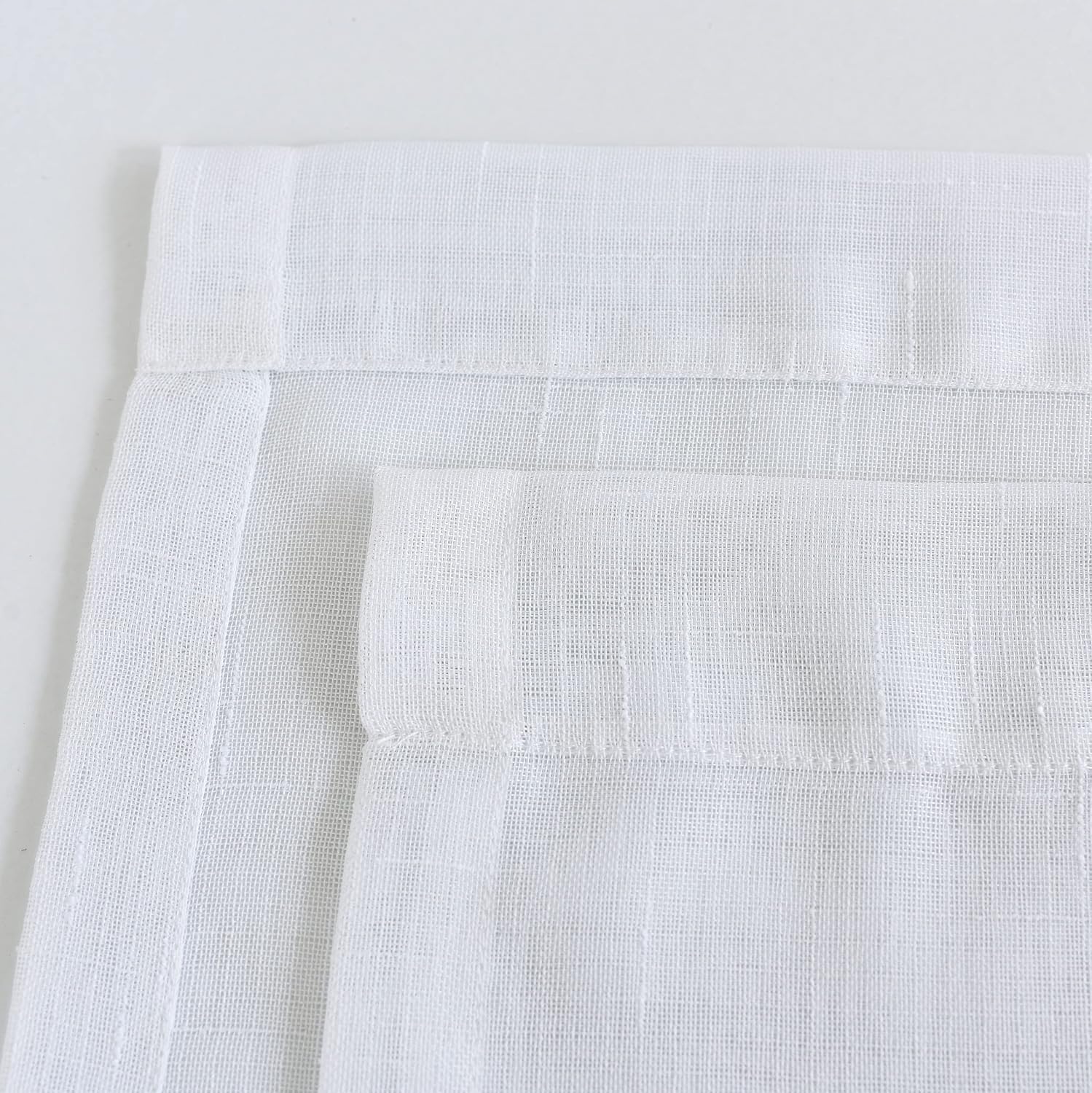 Randall Off White Sheer Open Weave Curtain for Living Room 2 Panels,72"