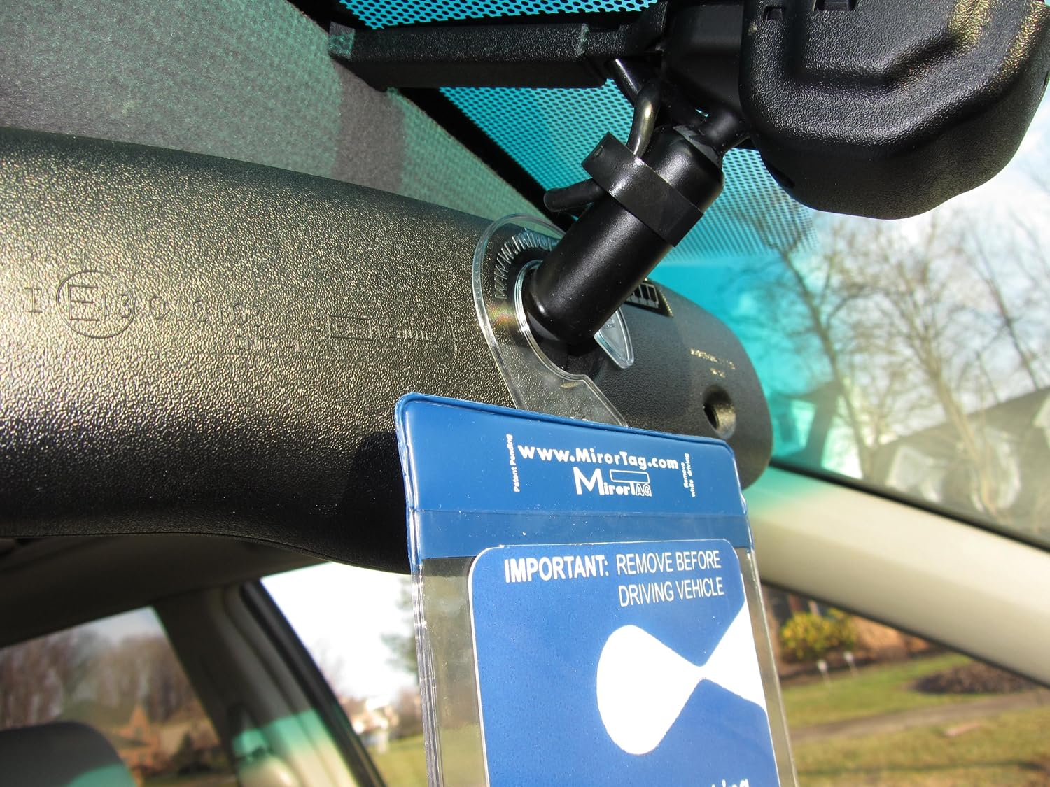 2 MirorTag Silver by JL Safety - Easily Display & Put Away a Handicapped Parking Placard. Strong Hook high Heat Rated. Magnetically snap the Holder
