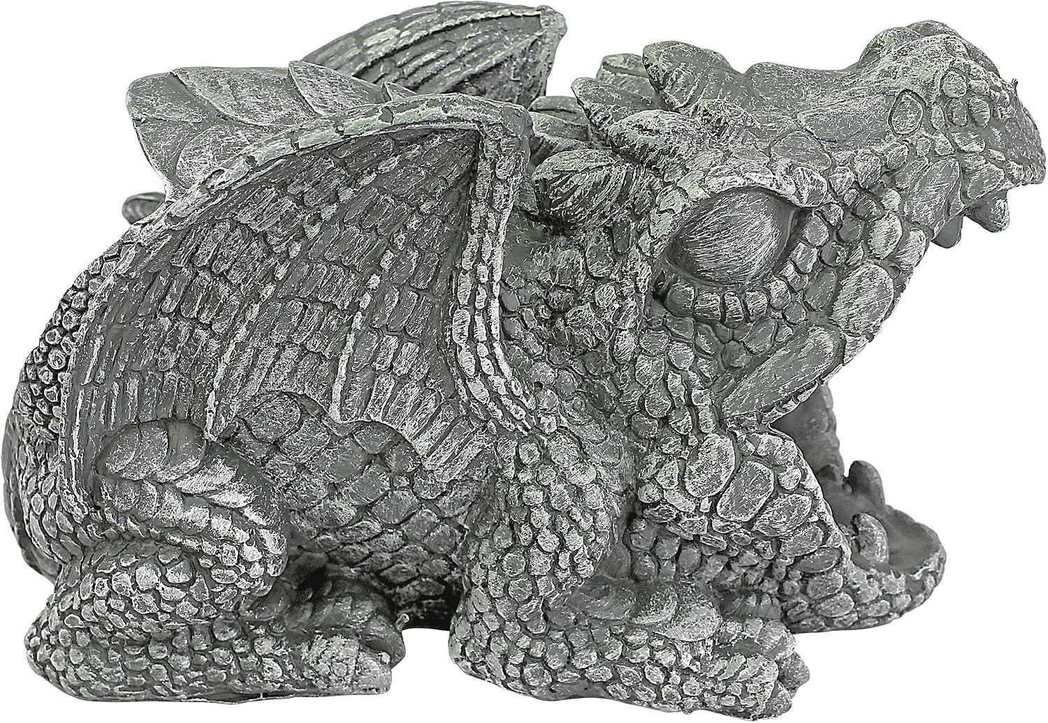 Design Toscano Roland the Gothic Gargoyle Gutter Guardian Rain Downspout Extension Outdoor Statue, 10 Inch Long, Cast Stone Resin, Grey Stone Finish
