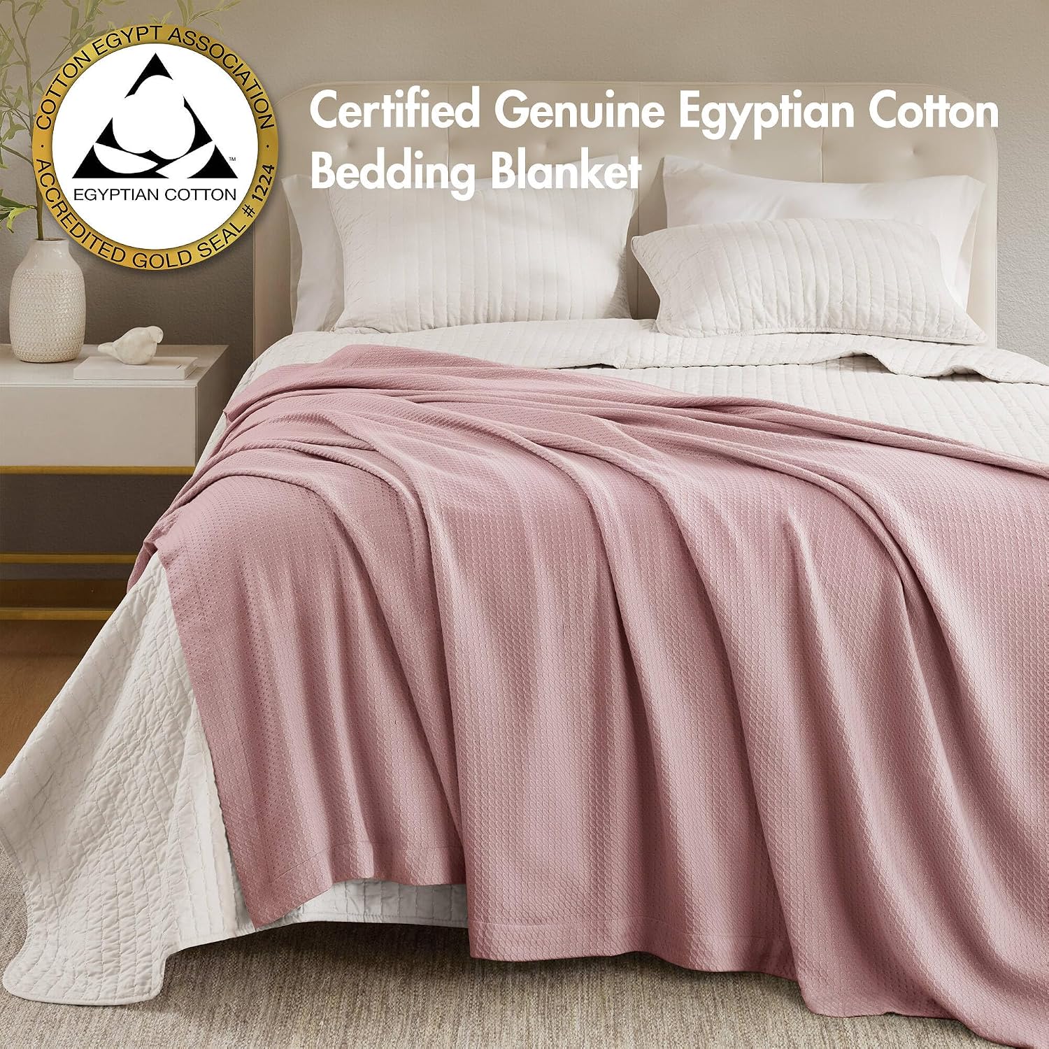 Madison Park 100% Egyptian Cotton Summer Blanket Full Queen Size Teal