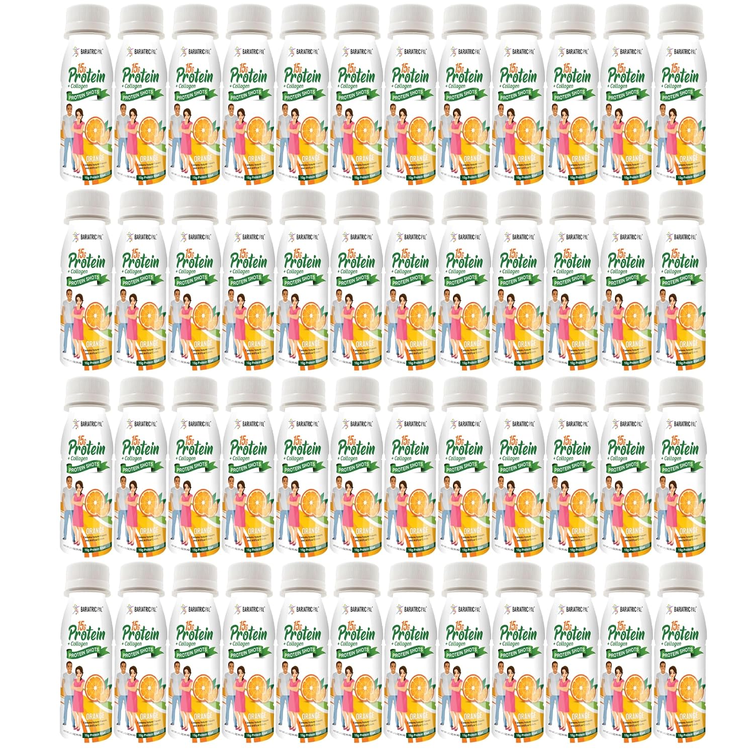 BariatricPal 15g Whey & Collagen Complete Protein Shots - Orange