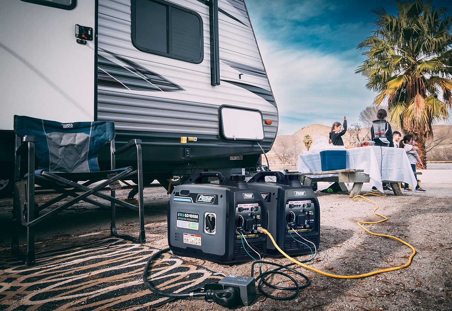 Pulsar 2,300W Portable Gas-Powered Quiet Inverter Generator With USB Outlet & Parallel Capability, Carb Compliant, G2319N