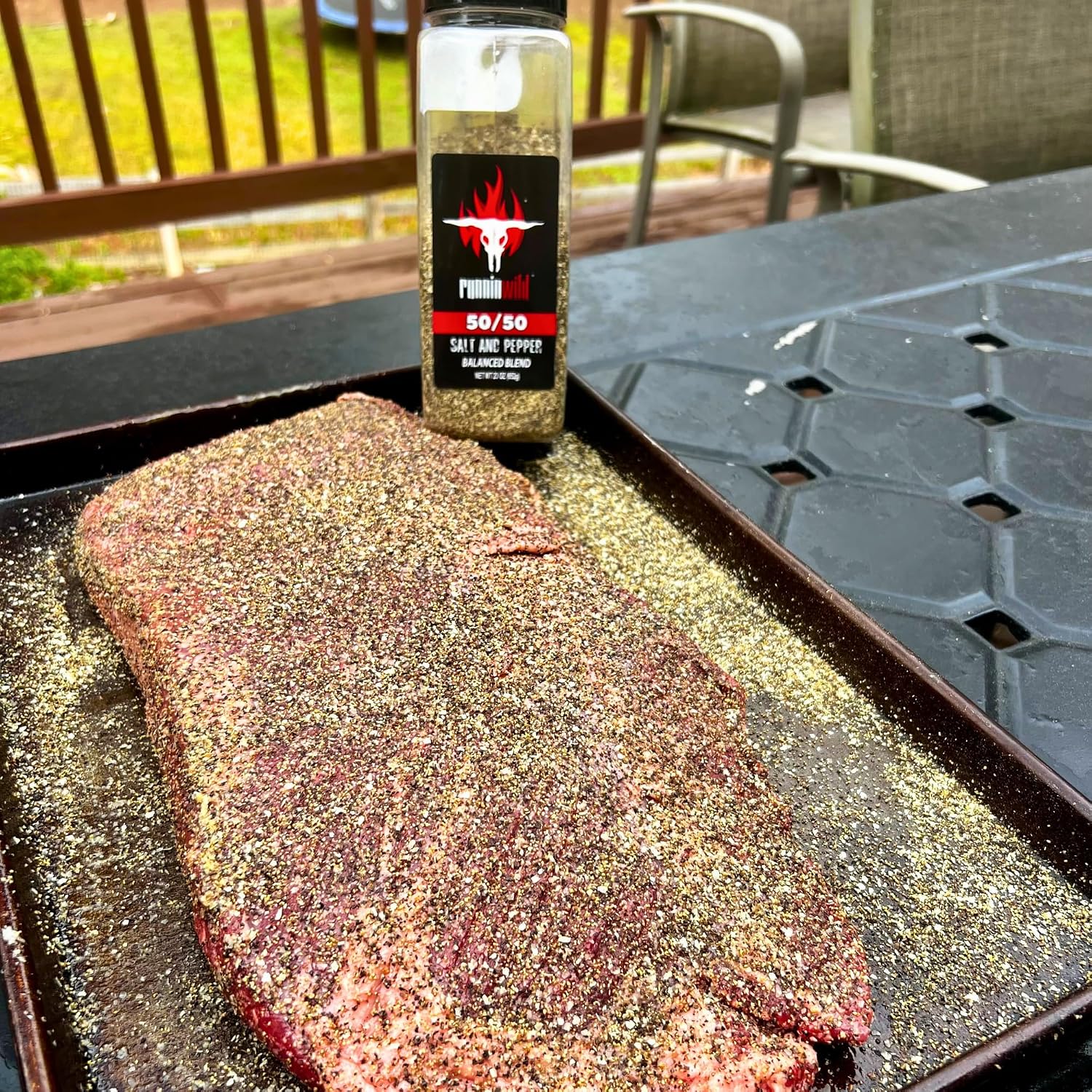 Gourmet Brisket Seasoning | Brisket Rub for Smoker or Grill | No Artificial Flavors | No MSG added | Runnin’ Wild Foods, 6.4 ounces