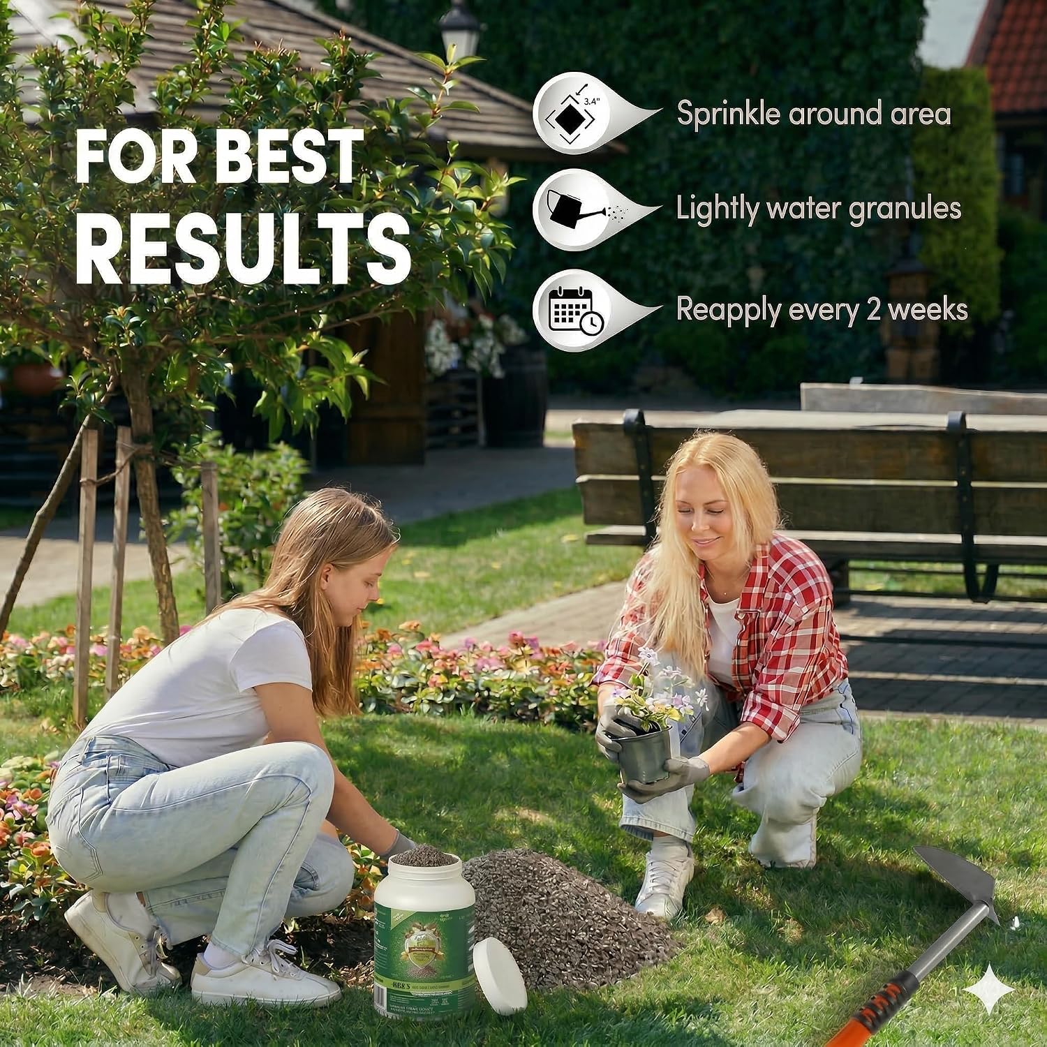 Repels All Animal Repellent Outdoor 3 lbs – Ready-to-Use Granular Formula – Deer & Rabbit Repellent for Lawn