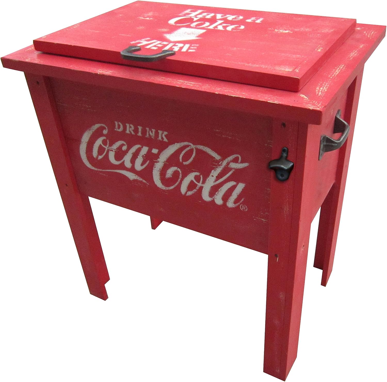 Leigh Country CP 98100 Coca Cola Vintage Cooler, 54-Quart, Red