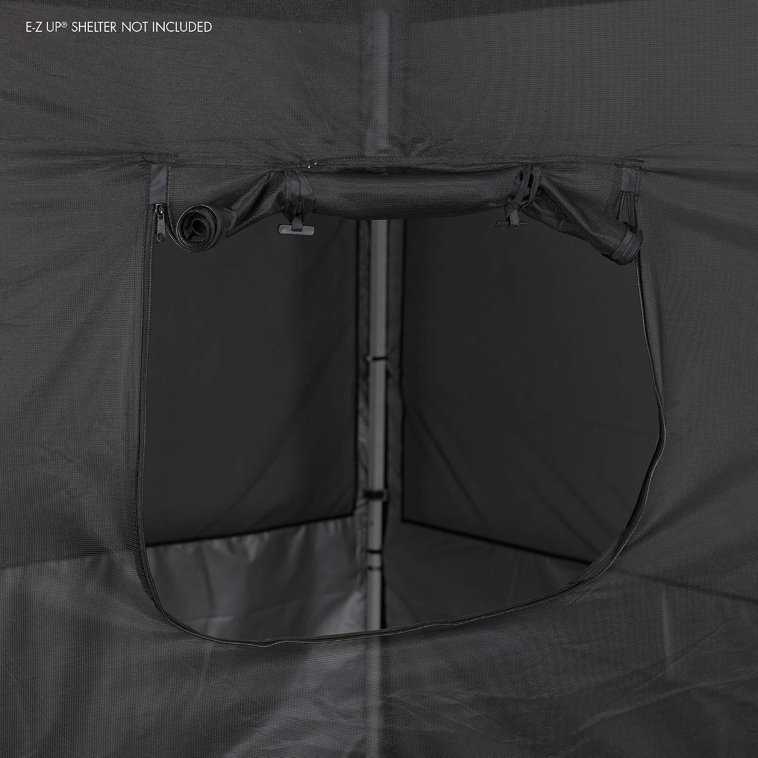 E-Z UP Food Booth Sidewall Kit, Set of 4, Fits 10' x 10' Straight Leg Canopy (Canopy/Shelter NOT Included), Includes 2 Roll-Up Serving Windows