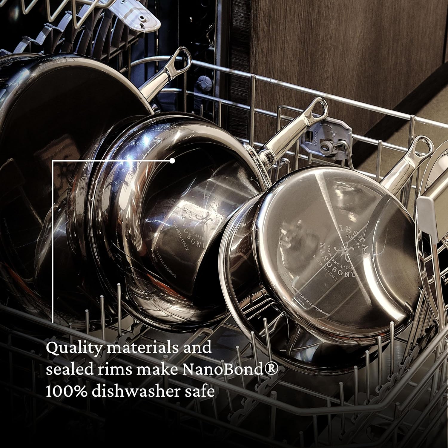 Hestan - NanoBond Collection - Titanium All-In-One Pan, Induction Cooktop Compatible, 3.5 Quart