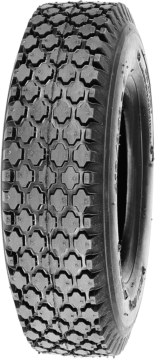 Deli Tire S-356, Stud Tread, 4-Ply, Tubeless, Lawn and Garden Tire (4.80/4.00-8)