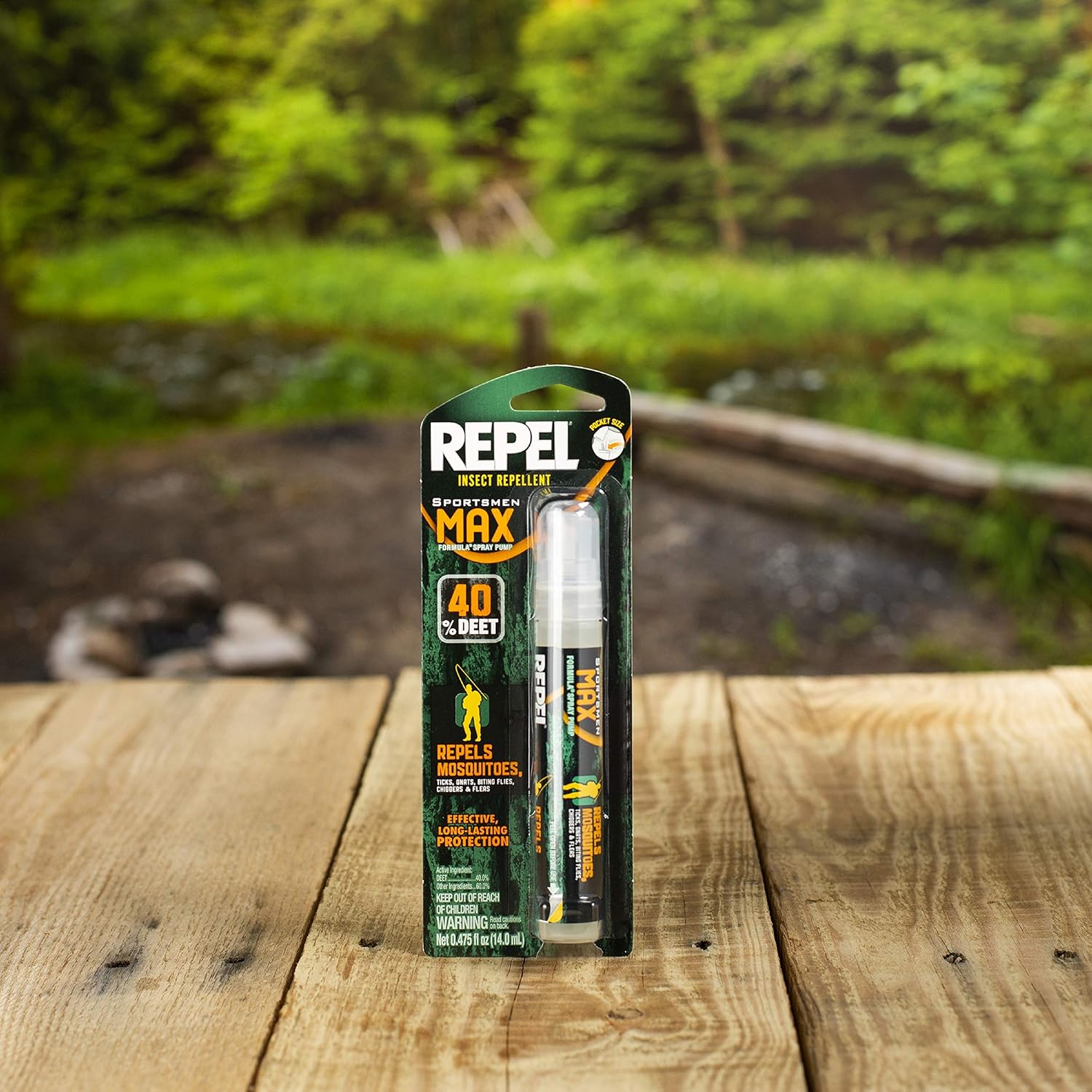Repel Insect Repellent Sportsman Max Formula, Repels Mosquitoes, Ticks and Gnats, Effective Long-Lasting Protection, 40% DEET (Aerosol) 6 fl Ounce (Pack of 2)