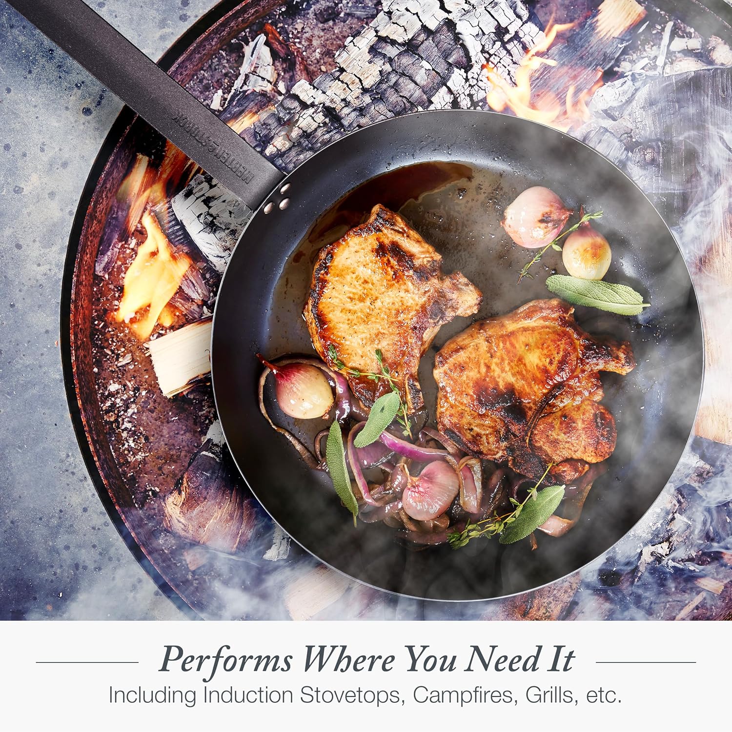 Merten & Storck 10" Pre-Seasoned Carbon Steel Frying Pan Skillet