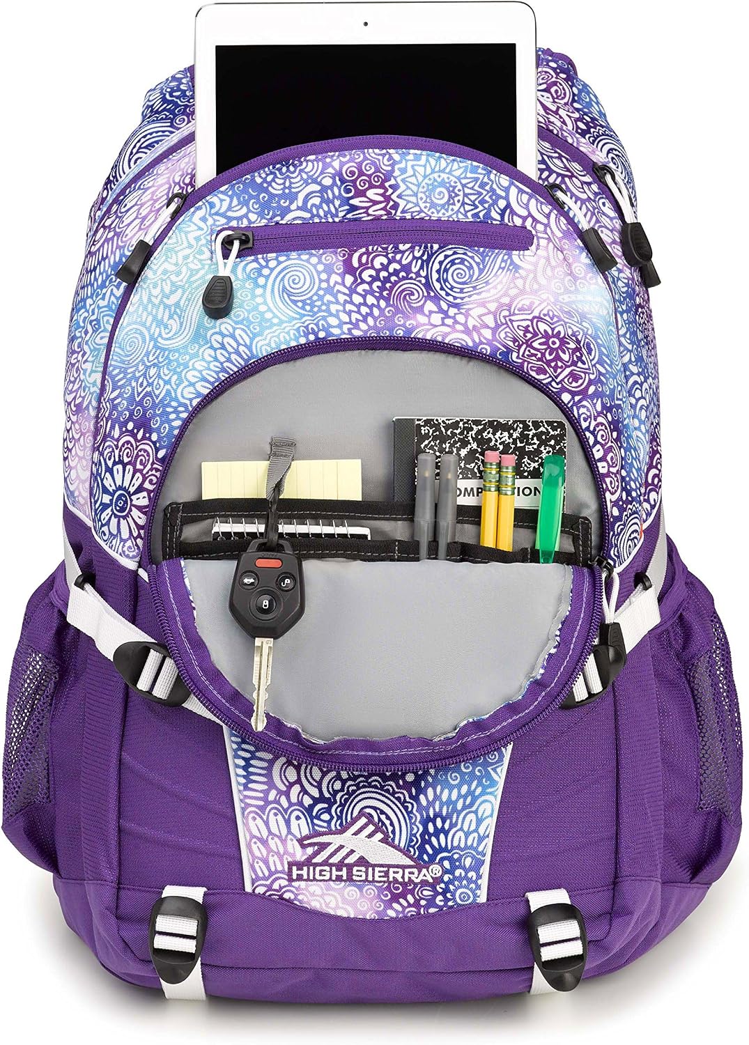 High Sierra Loop Backpack, Travel, or Work Bookbag with tablet sleeve, One Size, Urban Camo