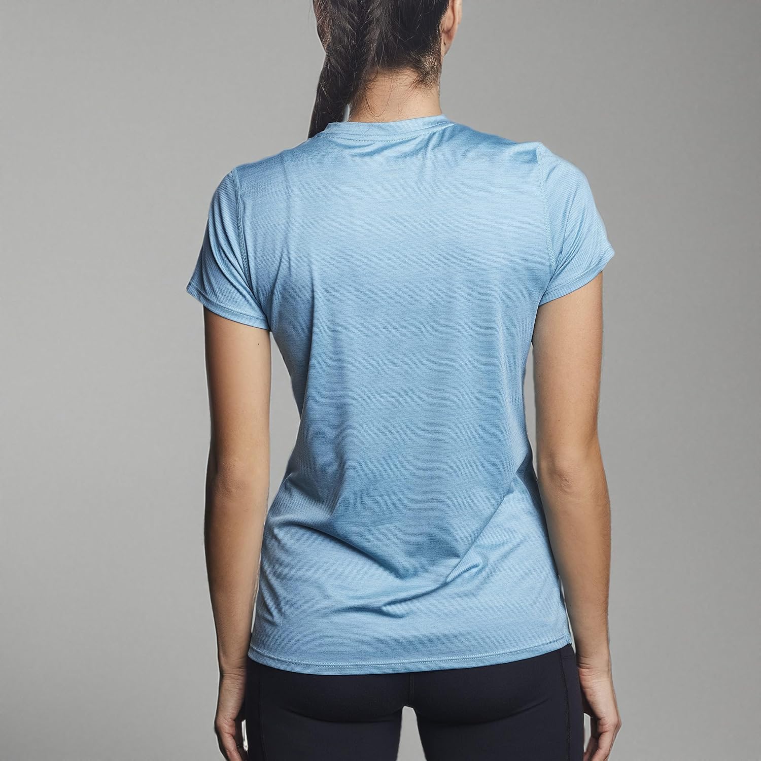 Arctic Cool Women's V-Neck Instant Cooling Moisture Wicking Performance UPF 50+ Short Sleeve Workout Shirt