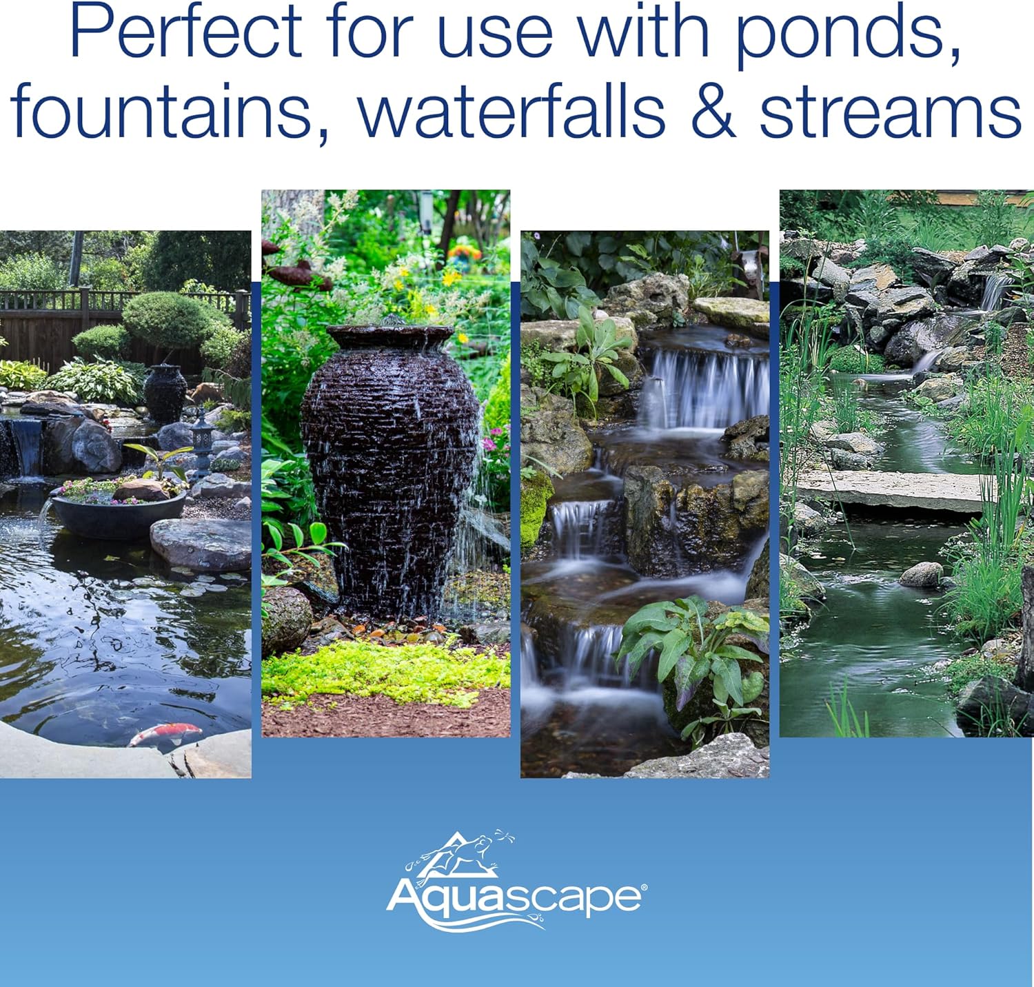 Aquascape 29192 Liner Roll 15' x 50' 45 mil EPDM for Pond Water Feature Waterfall Landscape and Garden
