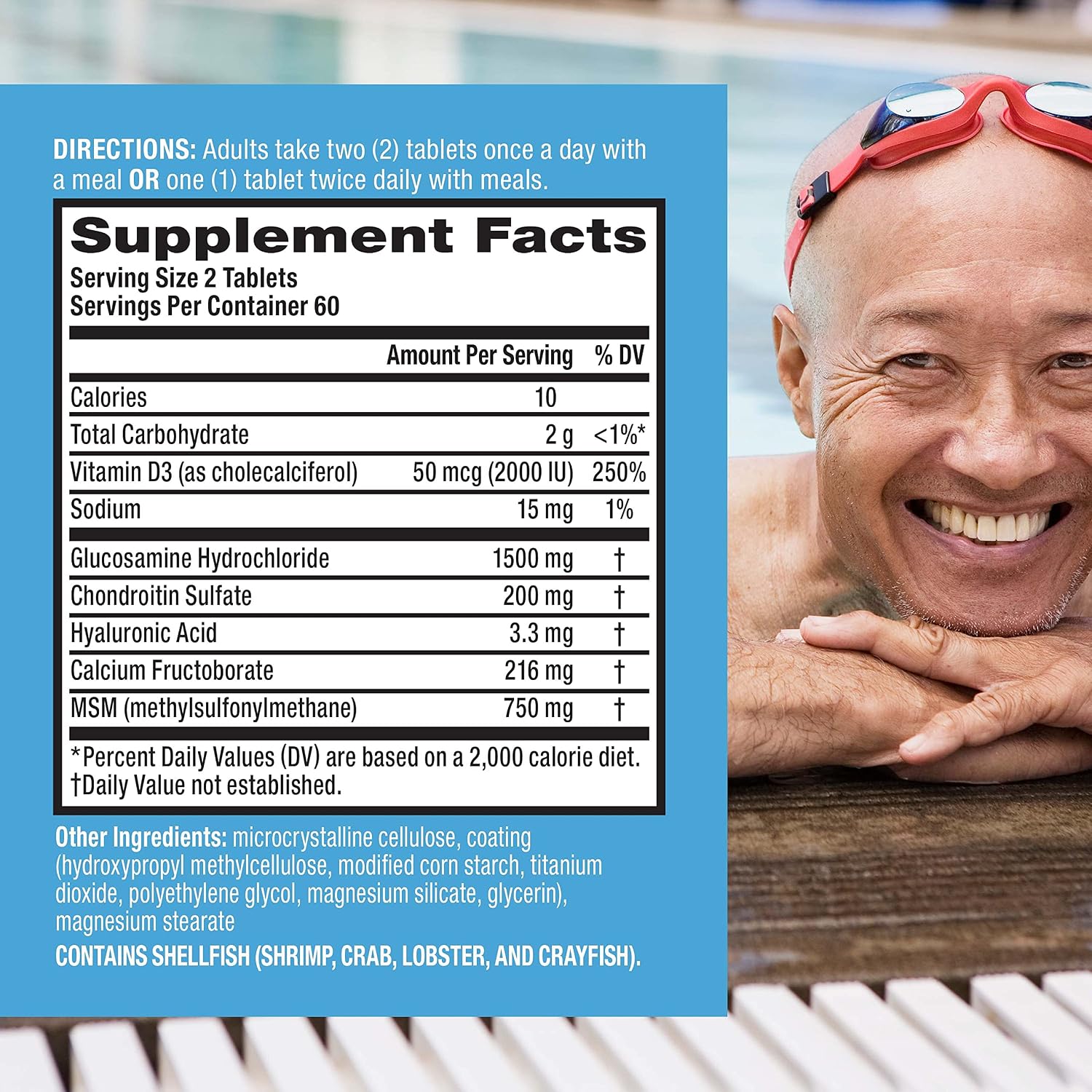 Move Free Advanced Glucosamine Chondroitin MSM + Vitamin D3-120 ct | Joint Support Supplement, Supports Mobility Comfort Strength Flexibility & Bone + Immune Health, 120 tablets (40 Servings)