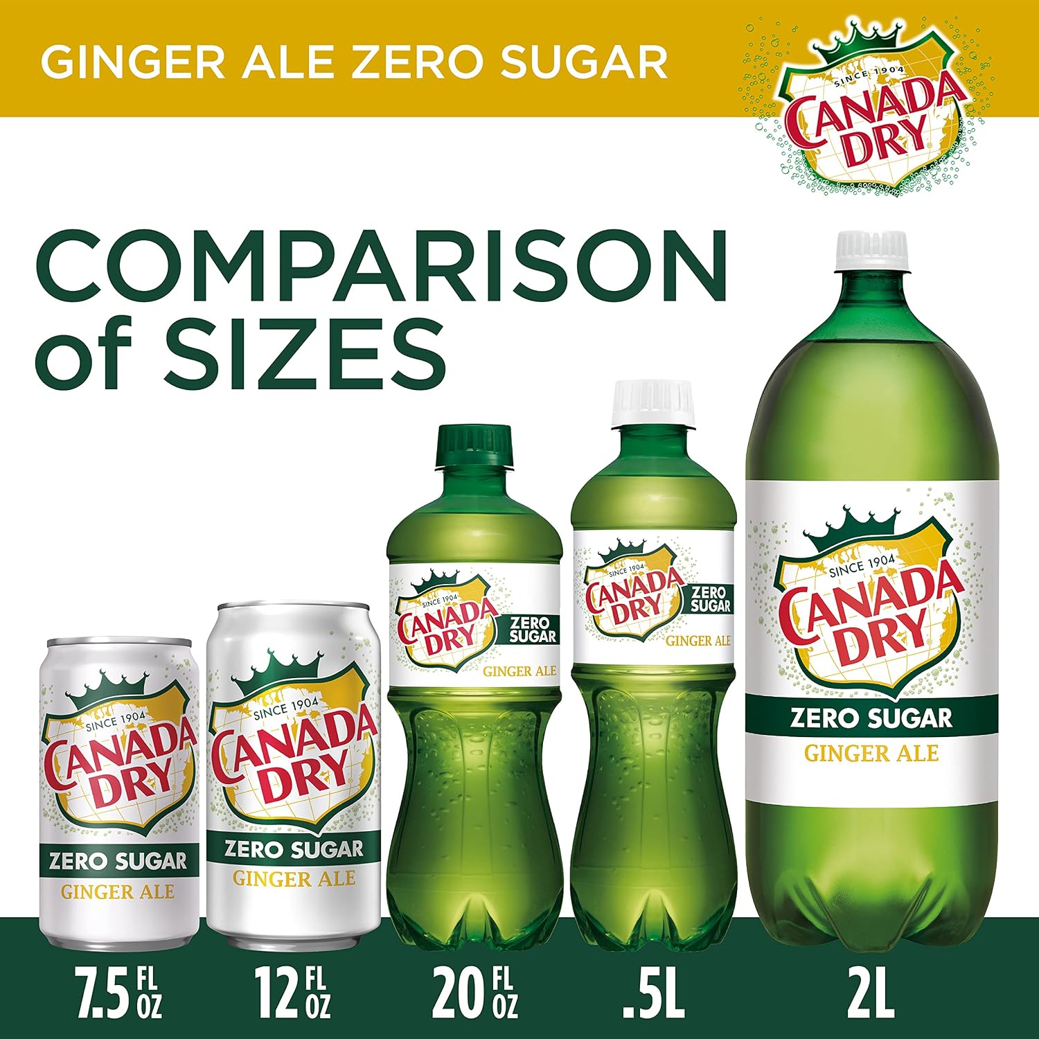 Canada Dry Ginger Ale Soda, 12 fl oz cans, 12 pack