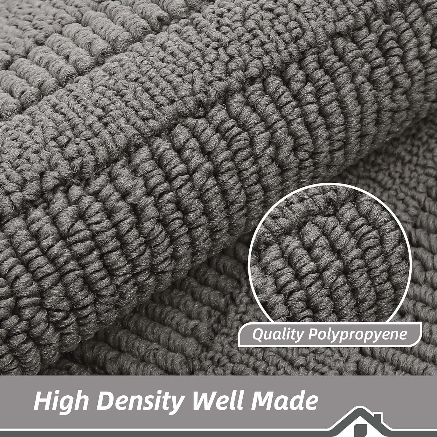 BEQHAUSE 30x18 Inch Kitchen Rugs Non Slip Washable Kitchen Sink Rug, Green