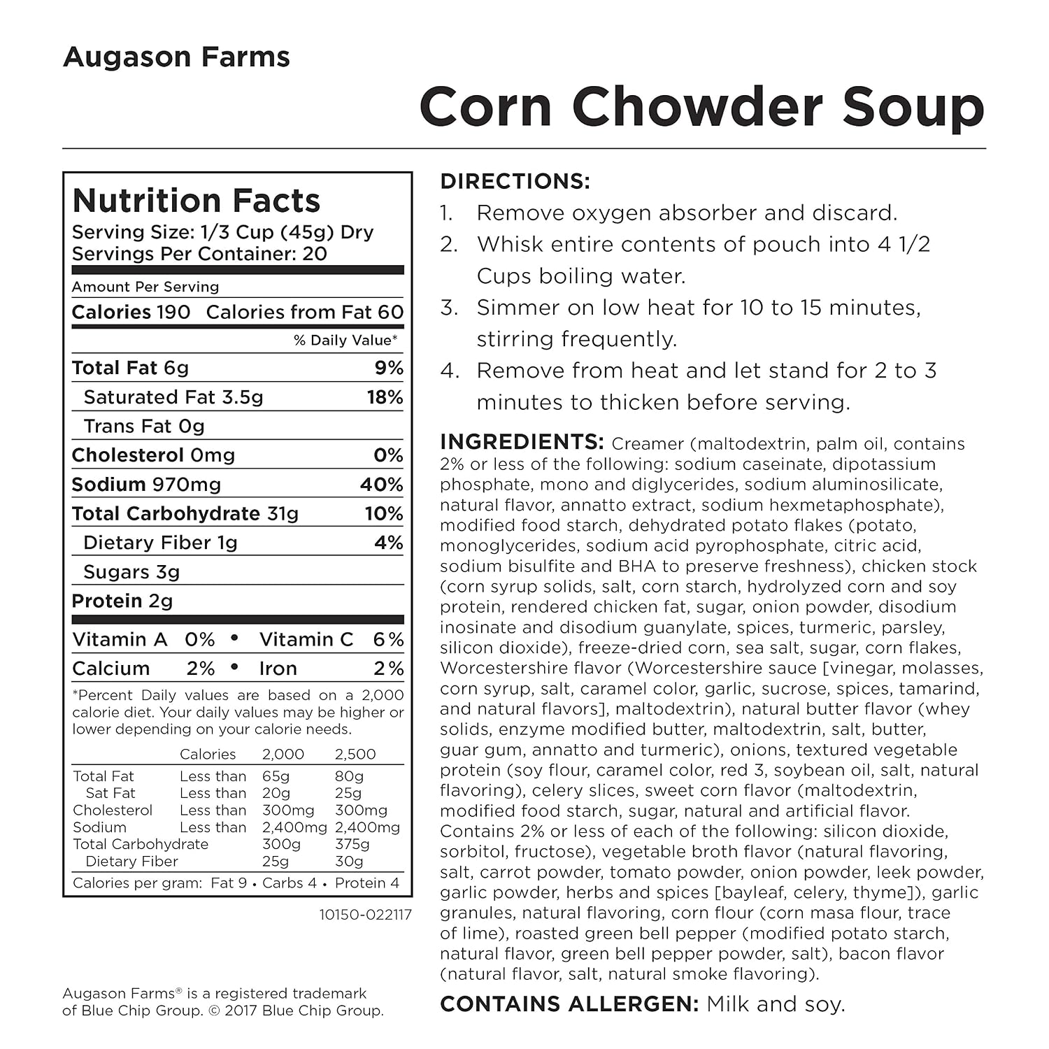 Cheesy Broccoli Soup Mix Emergency Food Supply, 38 Servings, 10 Year Shelf Life, Good Source of Vitamin A & C - Dehydrated Meals, Resealable Can, Survival Food Camping Essentials, Just Add Water | Emergency Food Supply, Everyday Meals, 38 Servings