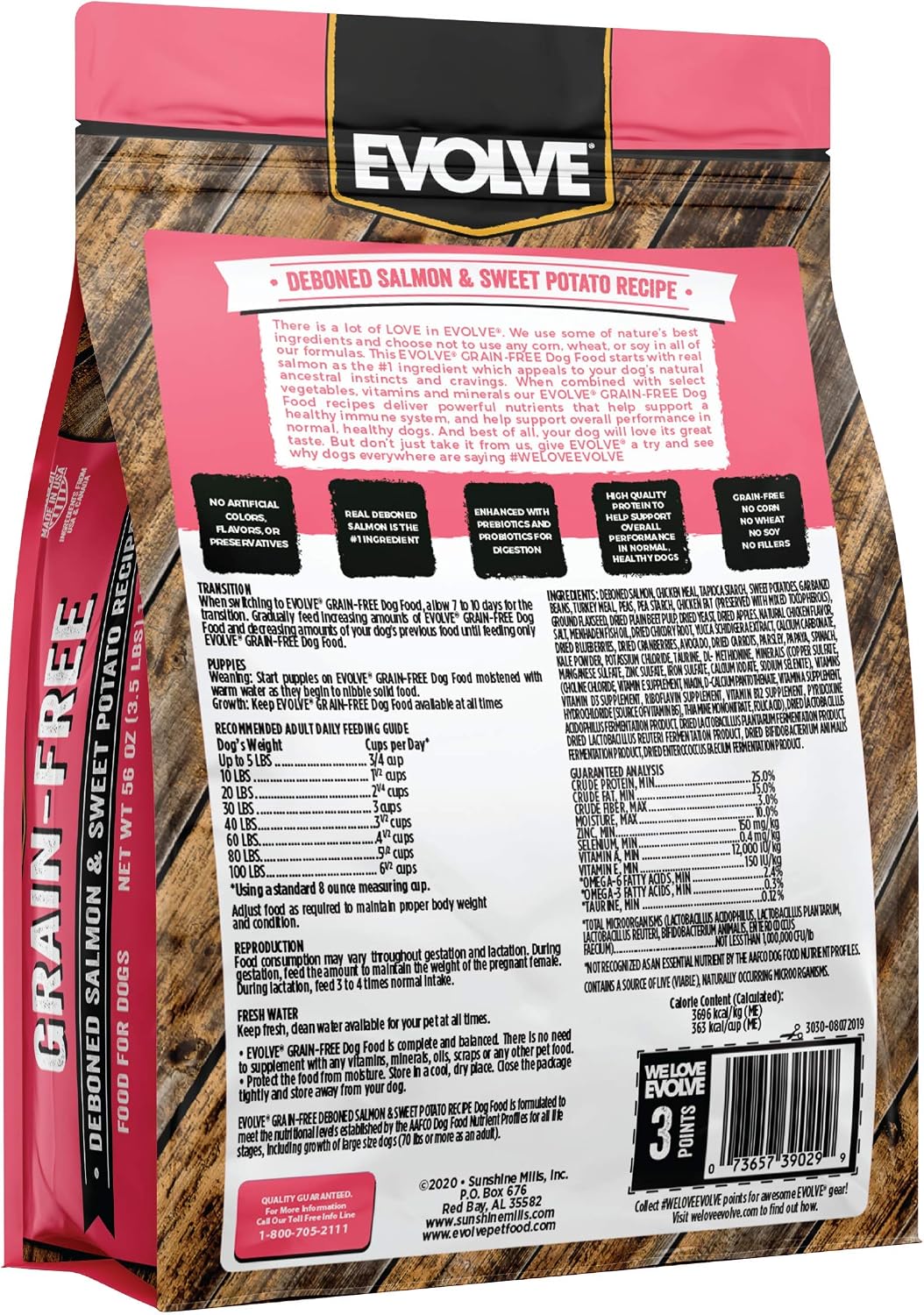 Evolve Grain Free Deboned Duck, Sweet Potato & Venison Recipe Dry Dog Food, 3.5 lb.