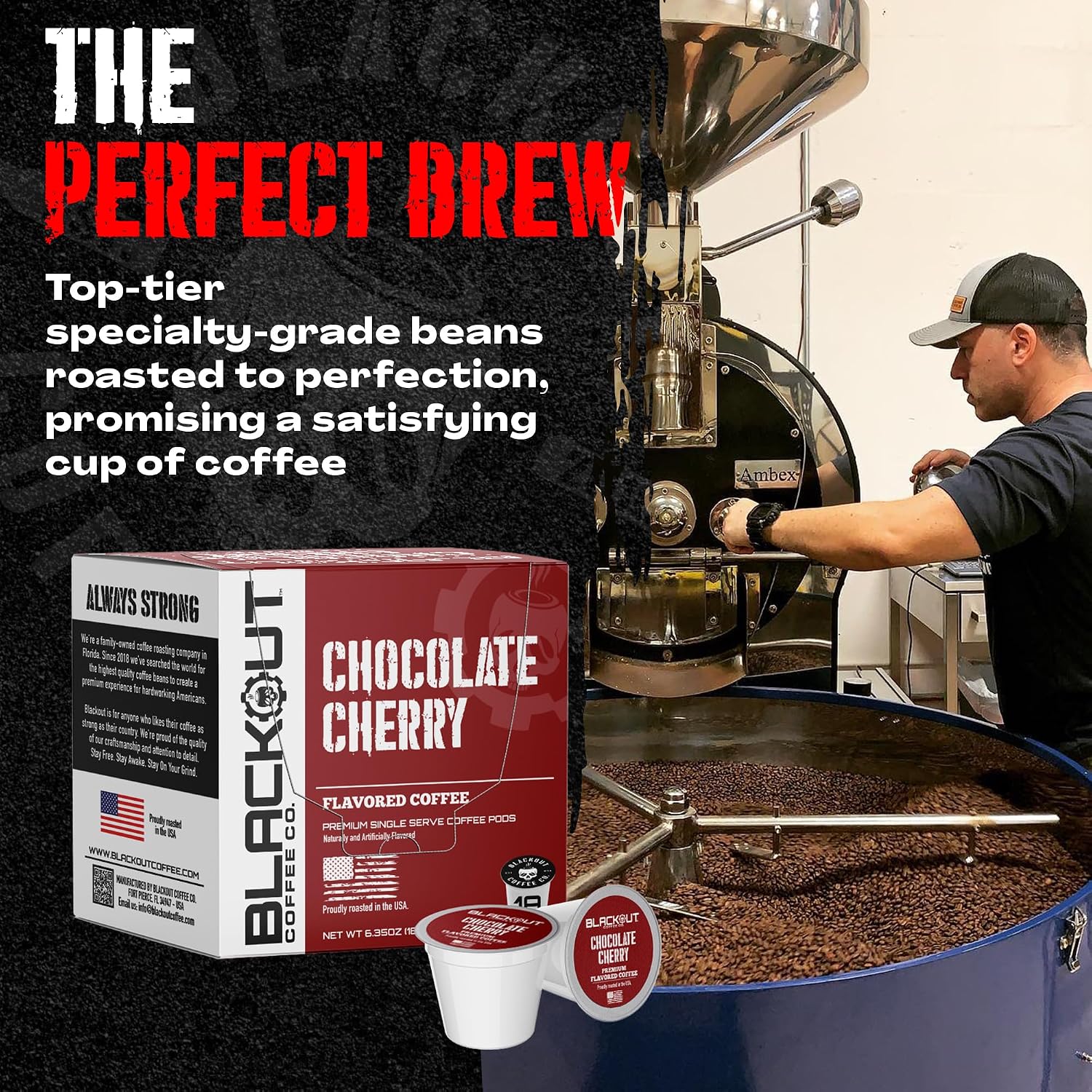 Blackout Coffee Blueberry Crumble Ground Coffee, Medium Roast, 12 oz