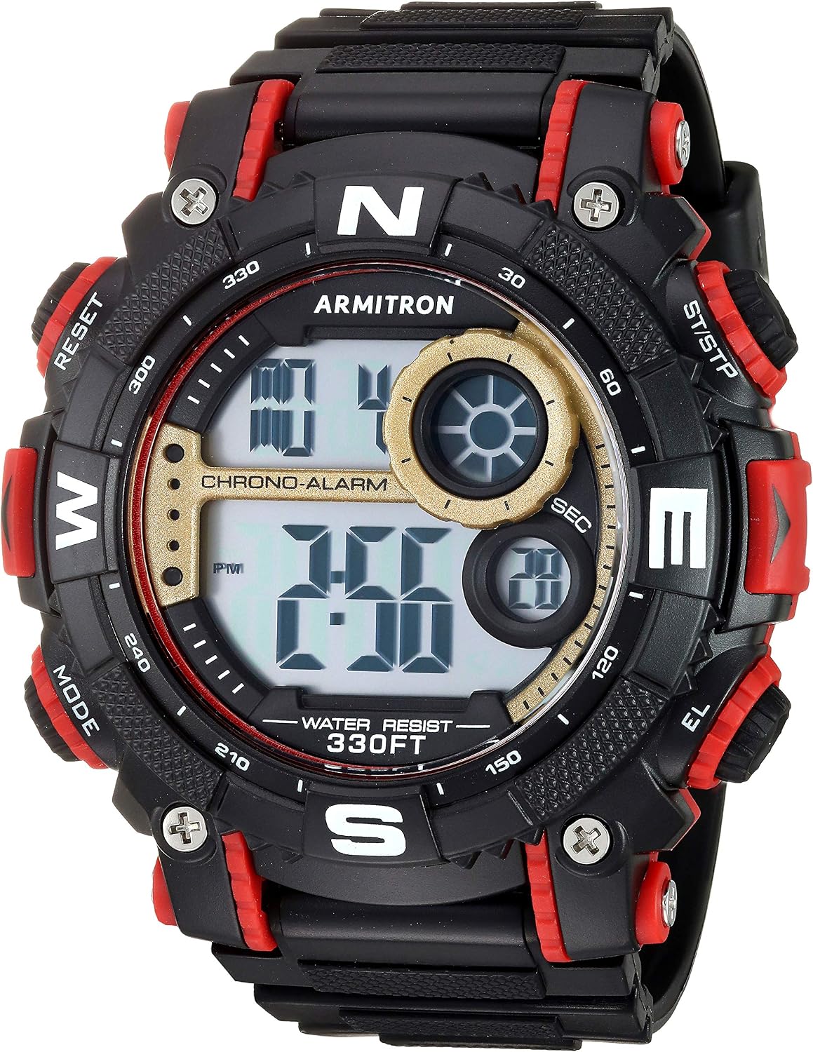 Armitron Sport Men's Digital Chronograph Resin Strap Watch, 40/8284
