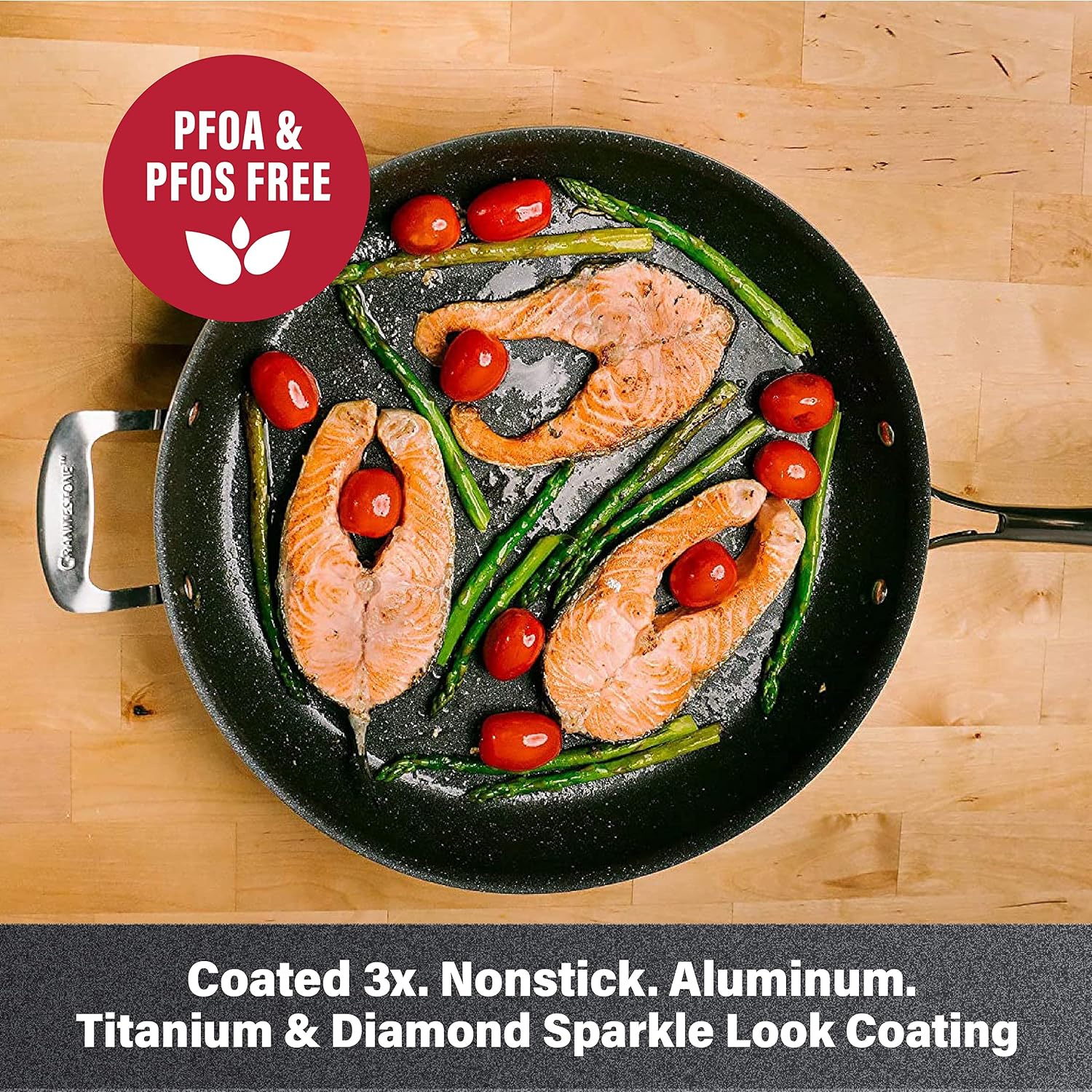 Granitestone Coated Nonstick Frying Pan - 10 Inch Emerald, Skillets Cooking and Frying – PFOA Free