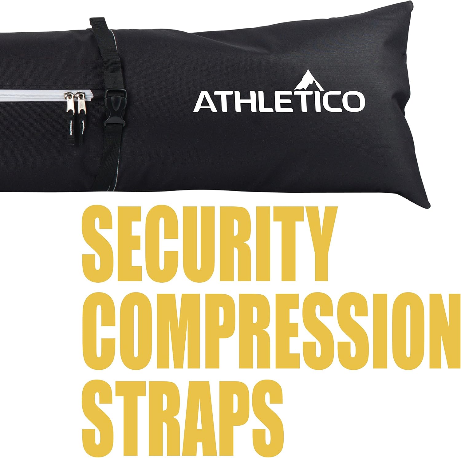 Athletico Ski Bag and Ski Boot Bag Combo - Ski Bags for Air Travel - Unpadded Snow Ski Bags Fit Skis Up to 200cm - For Men, Women, Adults, and Children