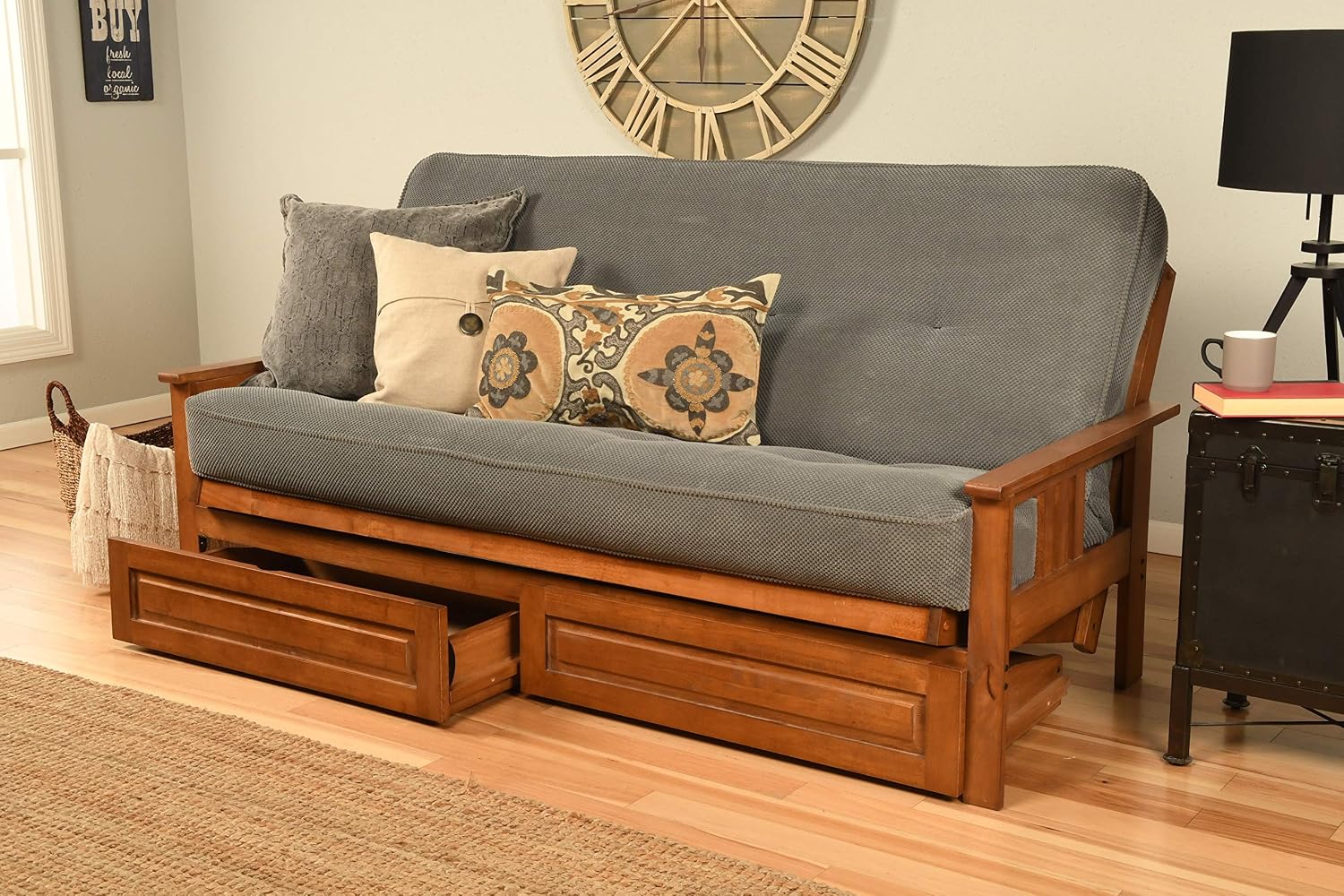 Kodiak Futons Monterey Futon Frame, No Drawers, Barbados