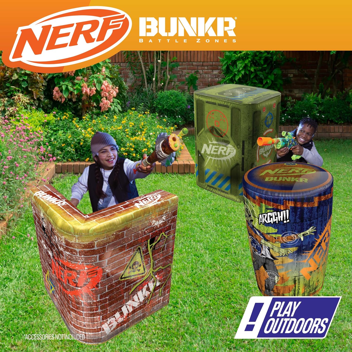 NERF BUNKR Zombie Last Stand Inflatable Battle Zone