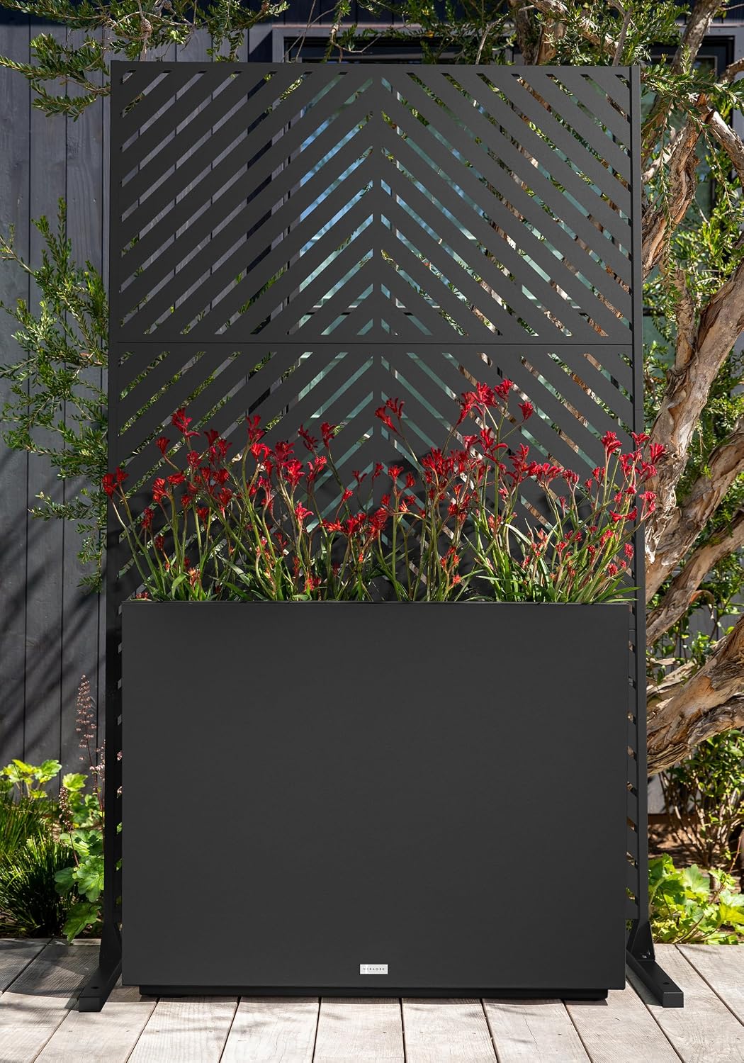Veradek Span Plastic Box Series Planter - Tall Rectangular, White, All-Weather Resistant, Removable Insert Bucket, Modern Design, Indoor/Outdoor Use | Made From Durable Plastic Featuring a Removable Insert Bucket. Modern Porch/Patio Décor for Plants and…