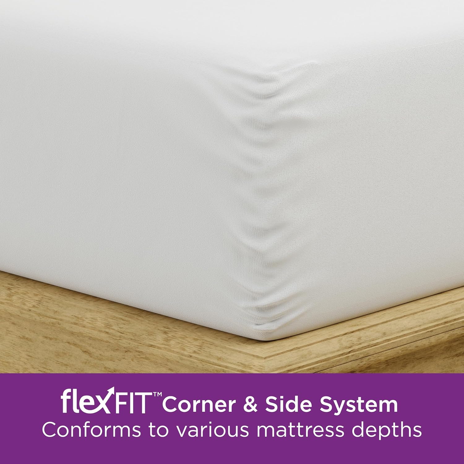AllerEase Ultimate Allergy Protection and Comfort Zippered Mattress Protector Queen, White