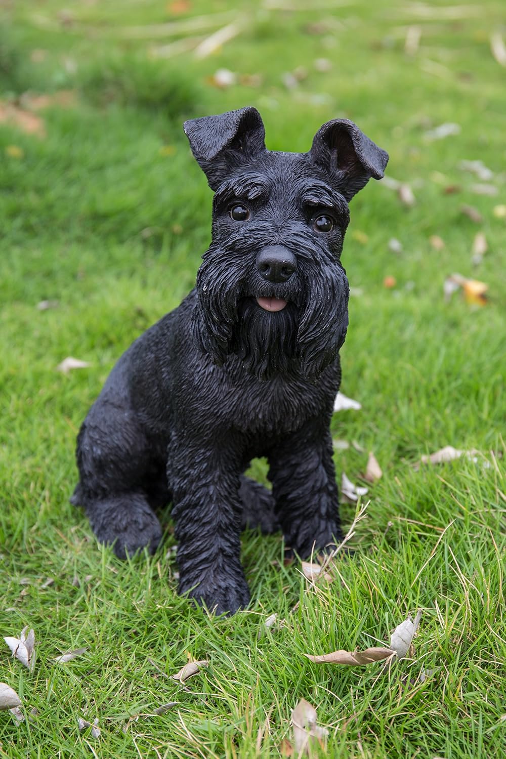 Hi-Line Gift Ltd 87983S-BK Black Schnauzer Garden Statue