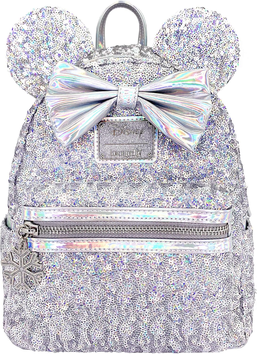 Loungefly X LASR Exclusive Disney Holographic Sequin Minnie Mini Backpack