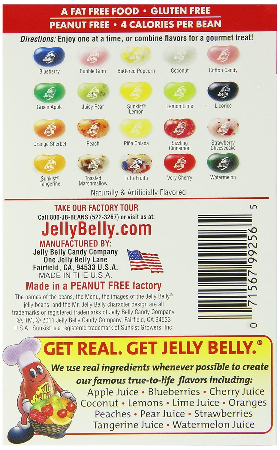 Jelly Belly Jelly Beans, 20 Flavors, .35-oz Trial Size Packs, 80 Count