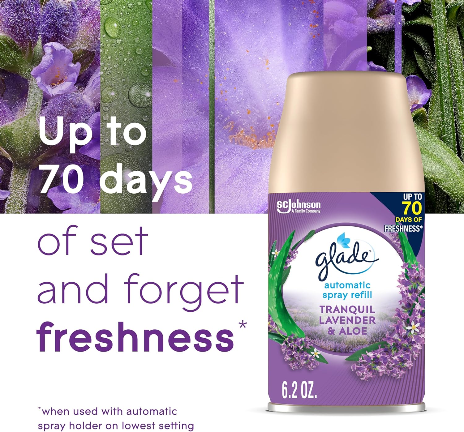 Glade Automatic Spray Refill, Air Freshener for Home and Bathroom, Cashmere Woods, 6.2 Oz