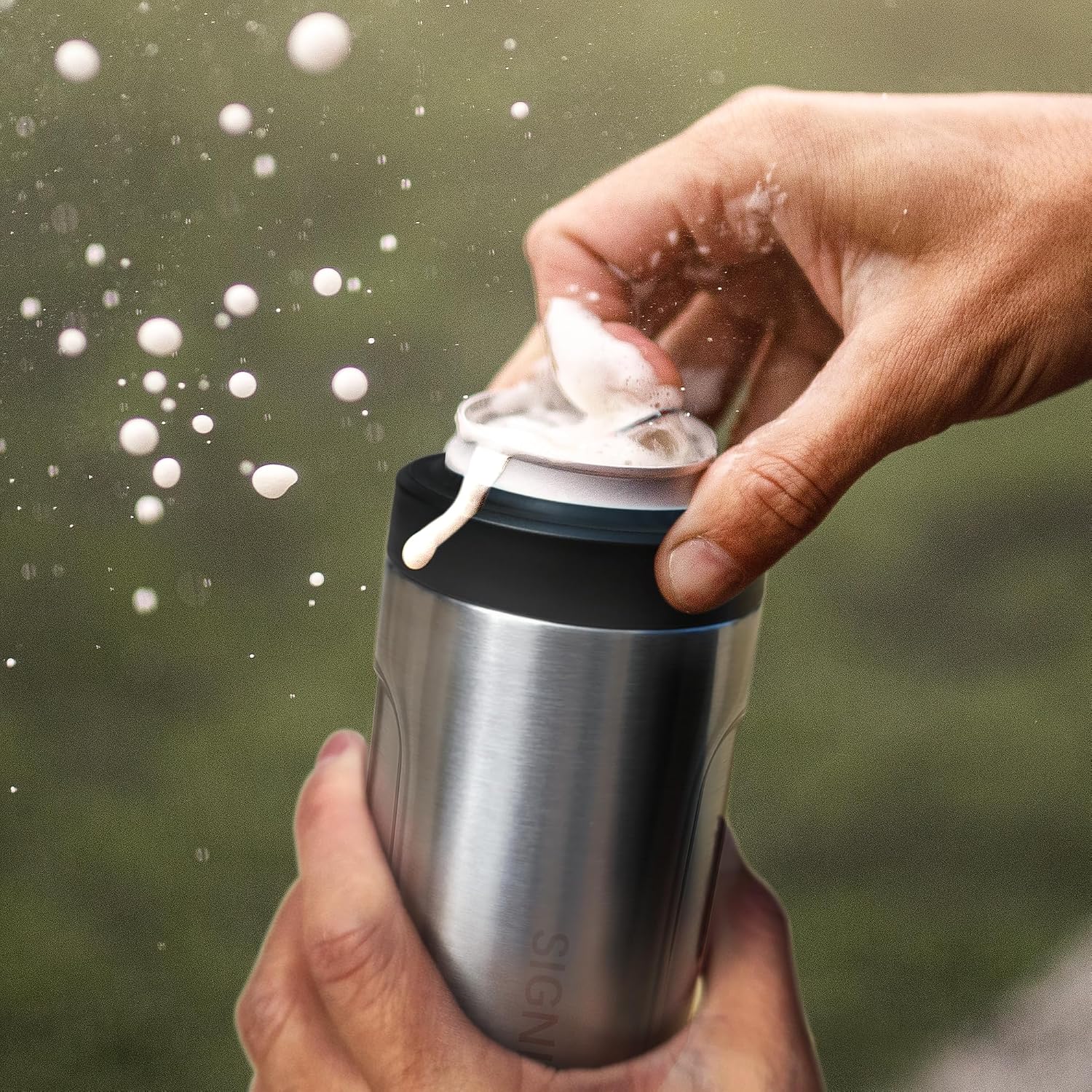 3 In 1 Insulated Universal Can Cooler - Signice Double Walled Vacuum Insulator Stainless Steel Slim Can Cooler for 12 Oz Skinny Tall Standard