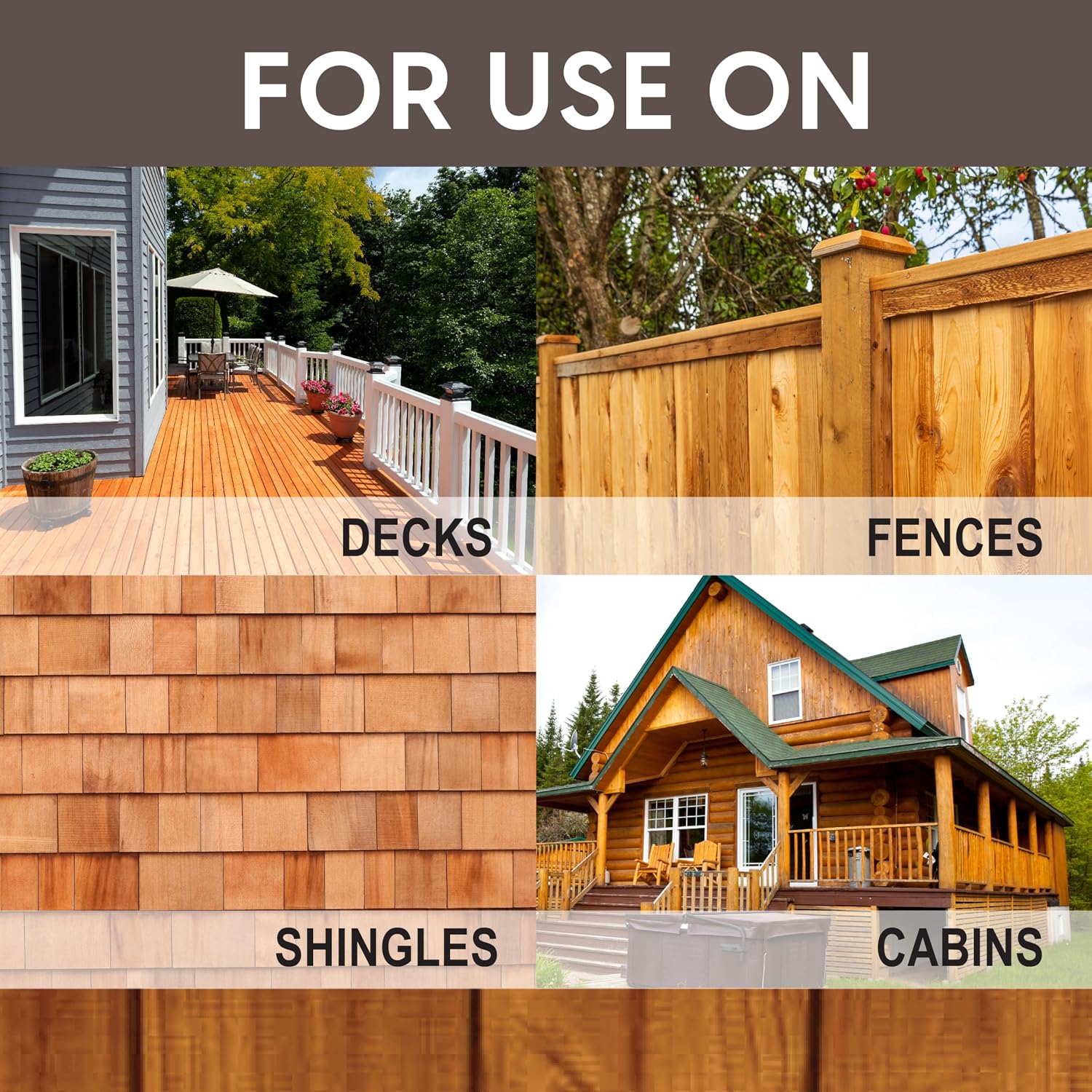 Ready Seal 7966104 5 gal Pail Exterior Wood Stain & Sealer, Light Oak