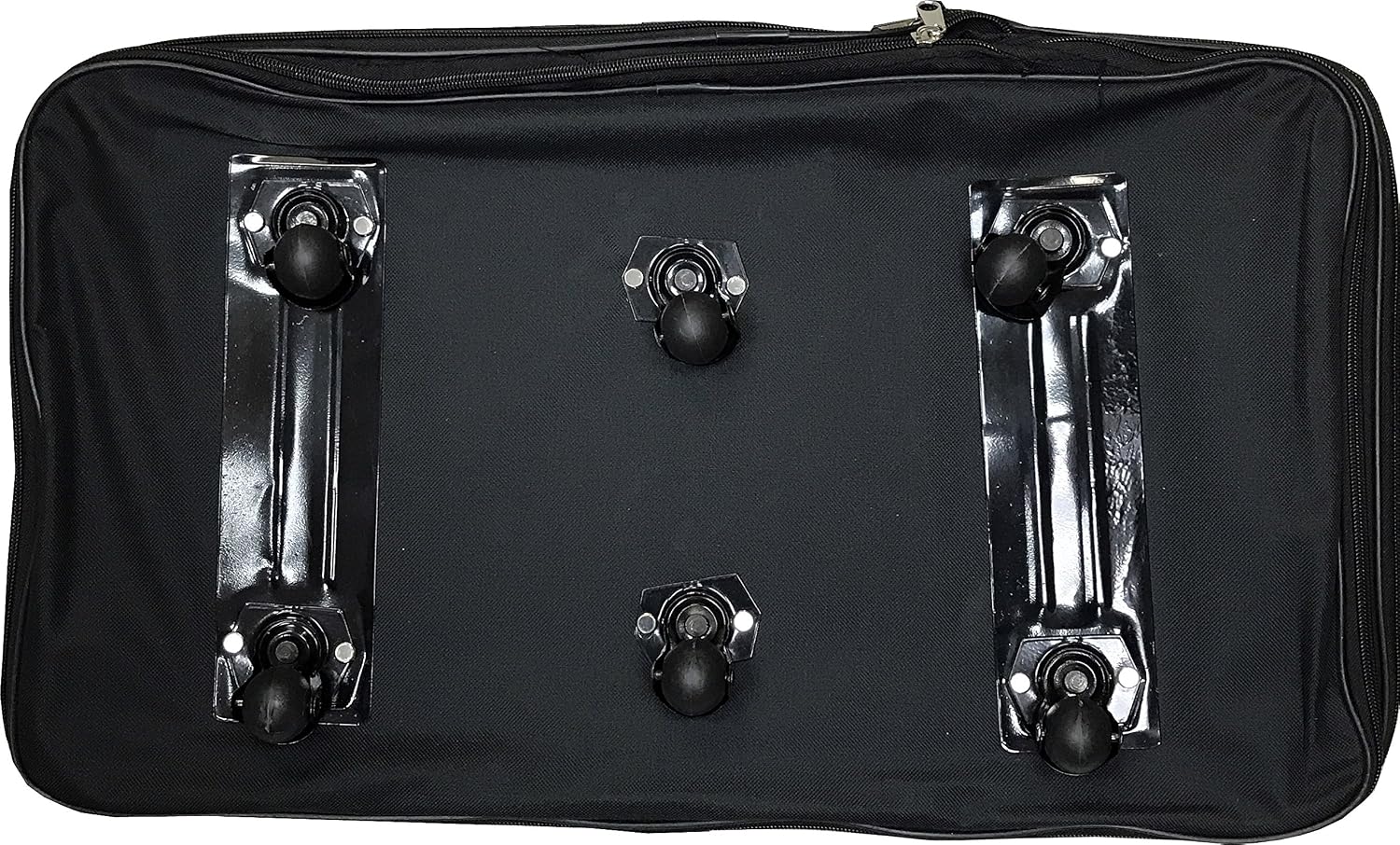40" Black Rolling Wheeled Duffle Bag Spinner Suitcase Luggage - 5 Wheels