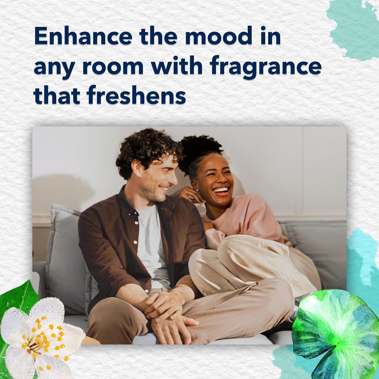 Glade PlugIns Refills Air Freshener, Scented and Essential Oils for Home and Bathroom, Tranquil Lavender & Aloe, 1.34 Fl Oz, 2 Count