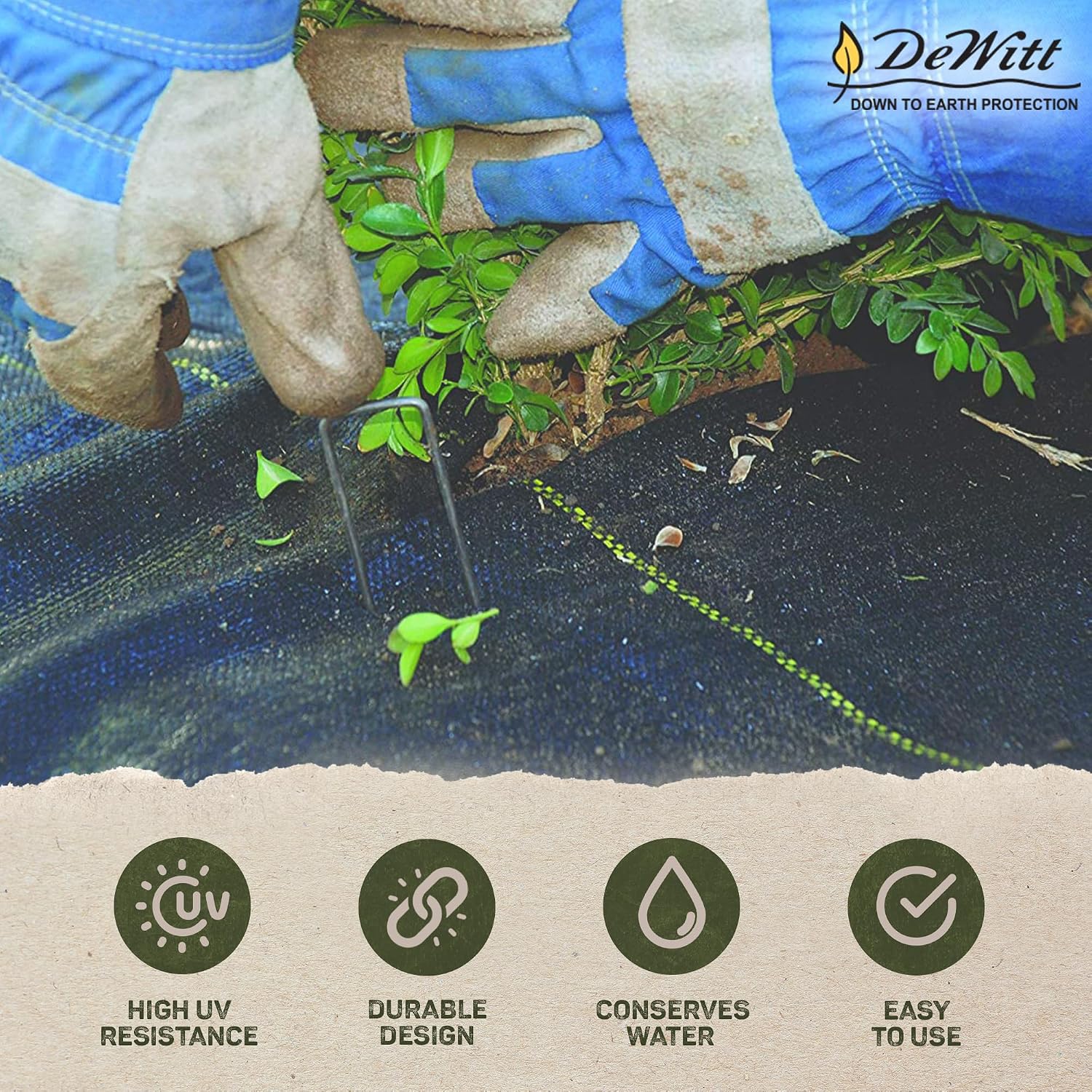 Dewitt Sunbelt Weed Barrier Fabric, 3.2 oz, 3 x 300 Feet – Heavy-Duty Ground Cover Mat for Greenhouse Floors, Garden Rows, Raised Beds, Grass and Yard Gardening, and Outdoor Landscape Protection | Ground Cover Mat for Greenhouse Floors, Garden Rows, Rais…