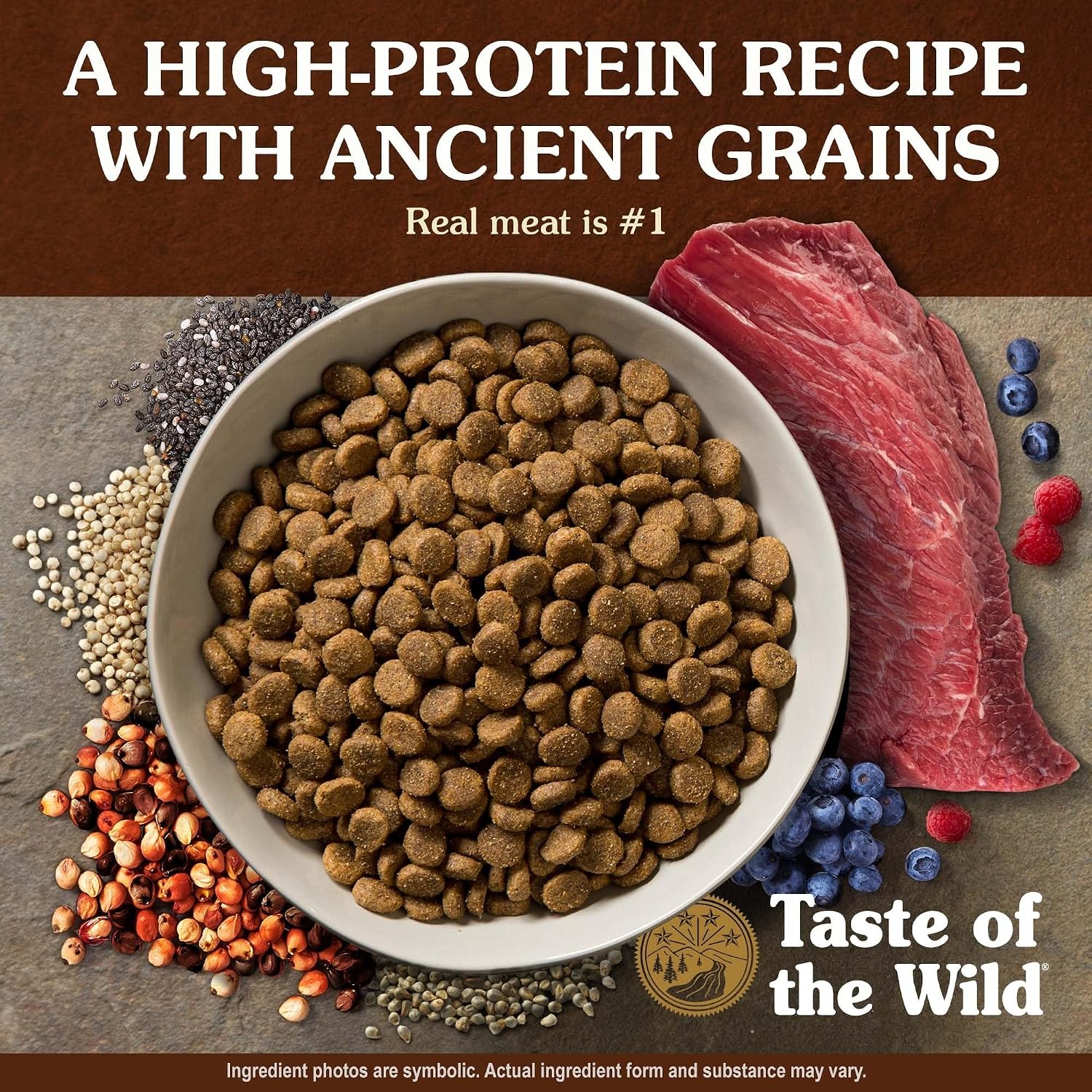 Taste of the Wild Ancient Stream Dry Dog Food, Smoke-Flavored Salmon, 5lb