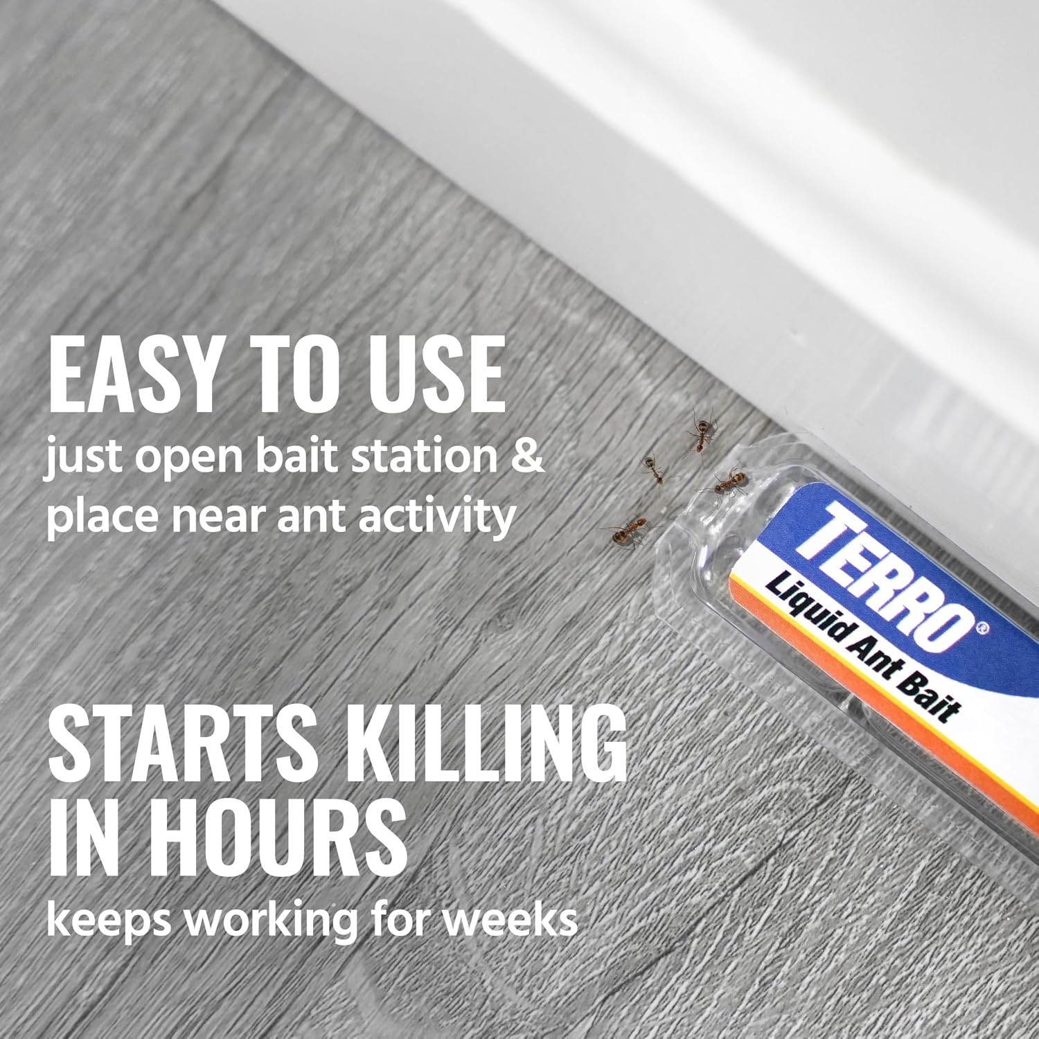Terro, Ant Killer Bait Stations T300B - Liquid Bait to Eliminate Ants - Bait System - Stations for Effective Indoor Ant Control, 12 Count | Borax Formula, Kills the Queen & the Entire Colony, Liquid Ant Baits Indoor, Kills Household Ants, Indoor Use