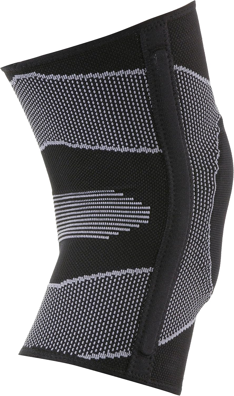 McDavid Elastic Compression Knee Sleeve with Gel Pad. 4-Way Elastic Brace with Strays. For Stability, Recovery, Injury, Walking, Running Pain. Left and Right Leg. Patella Support.