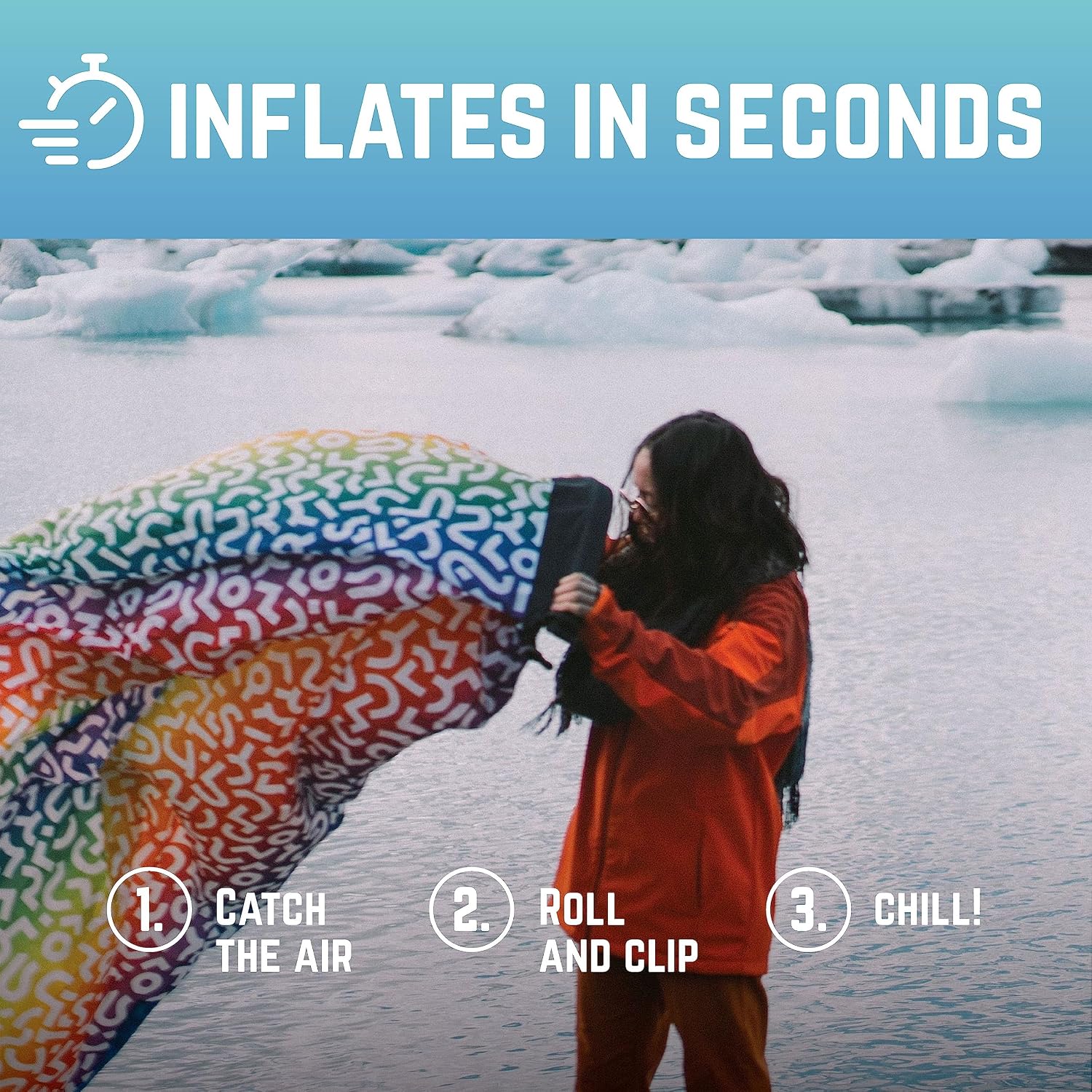 Chillbo Shwaggins, Inflatable Beach Lounger, Inflatable couches